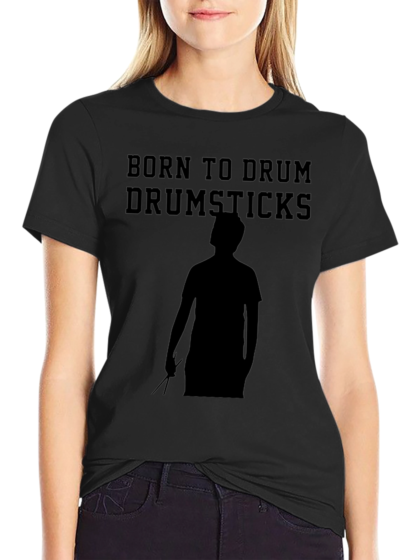 Born to Drum T-Shirt - Drumsticks Design