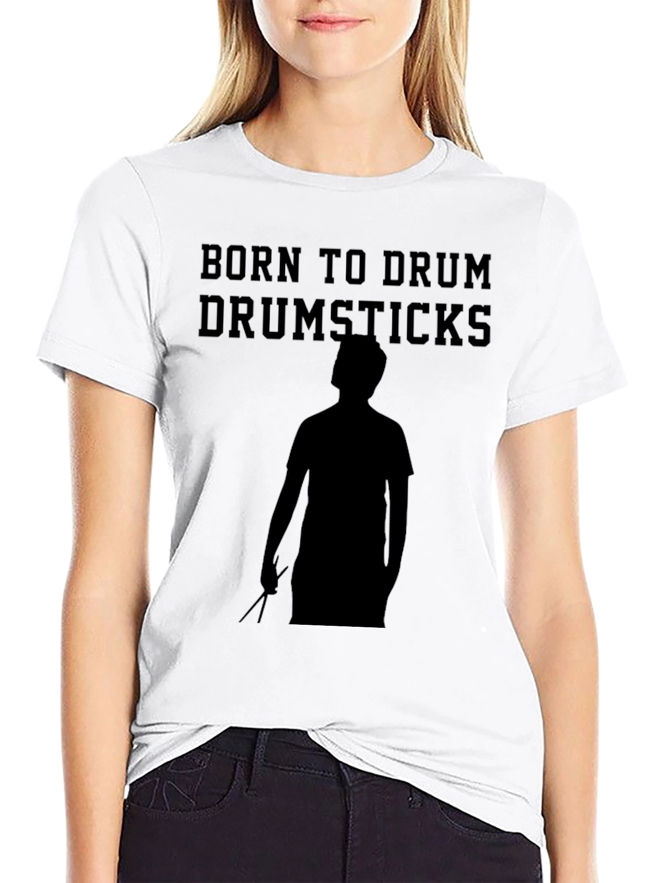 Born to Drum T-Shirt - Drumsticks Design