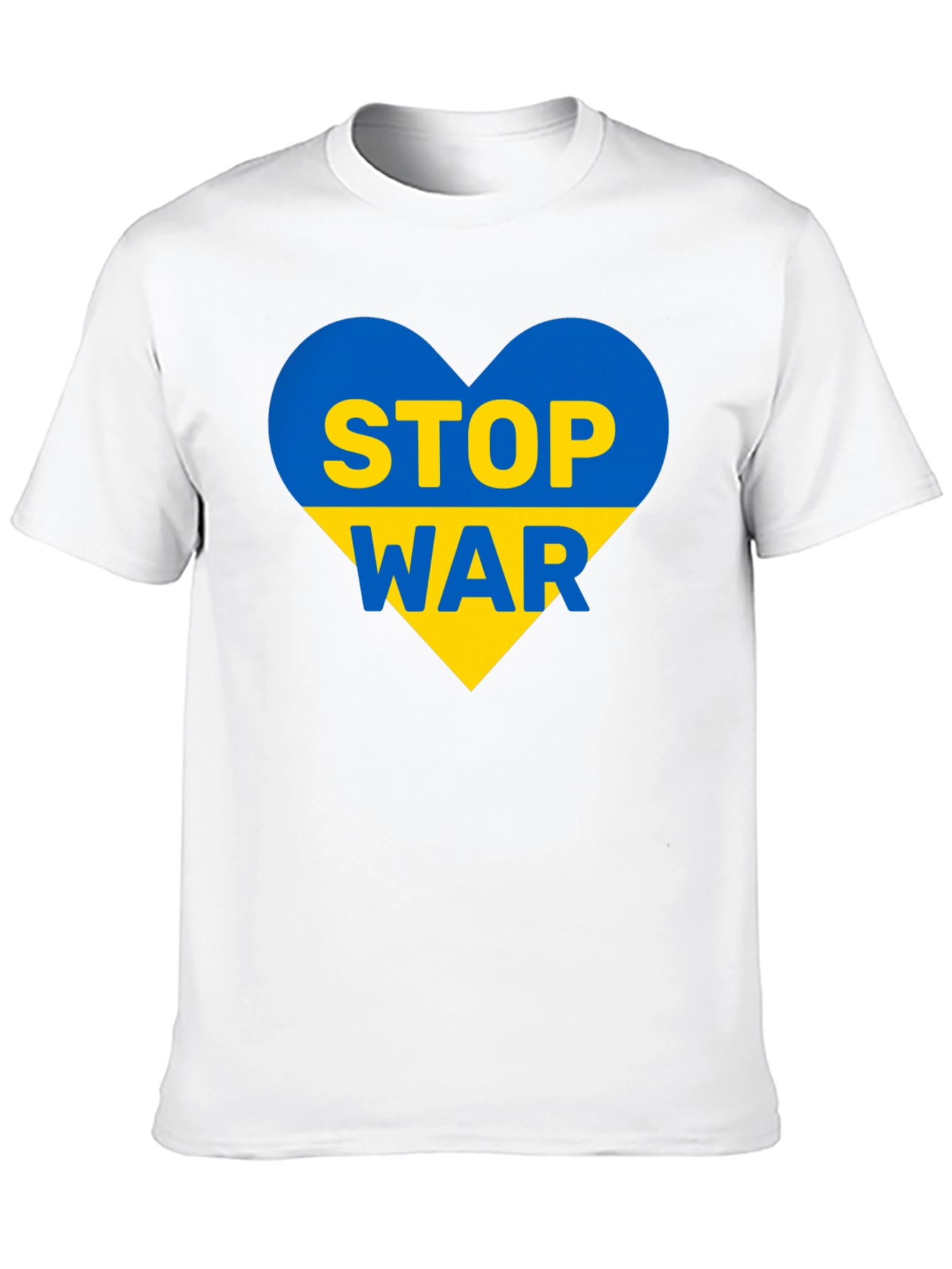 Ukraine Stop War T-Shirt - Heart Design