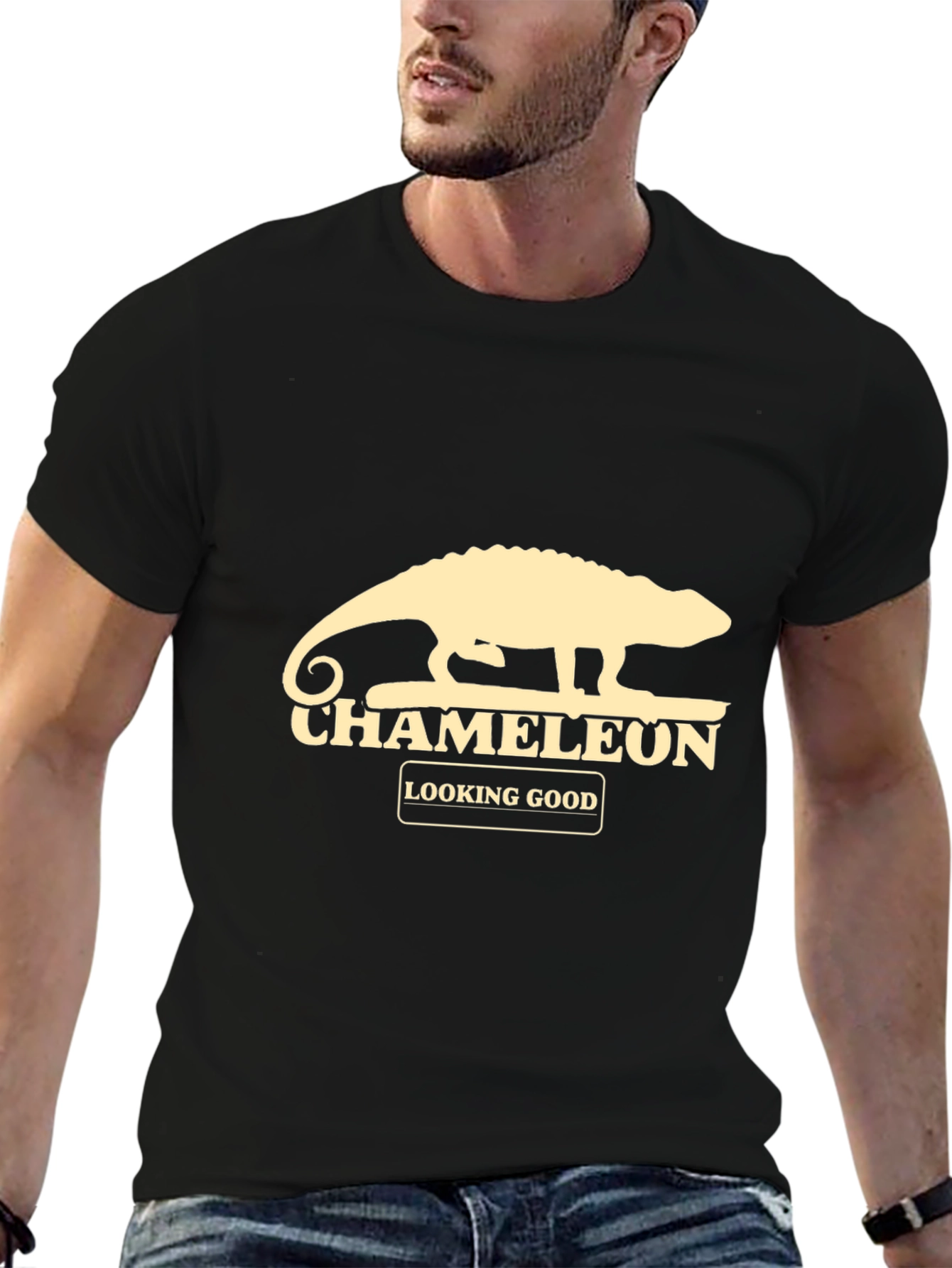 Chameleon Graphic T-Shirt - Looking Good