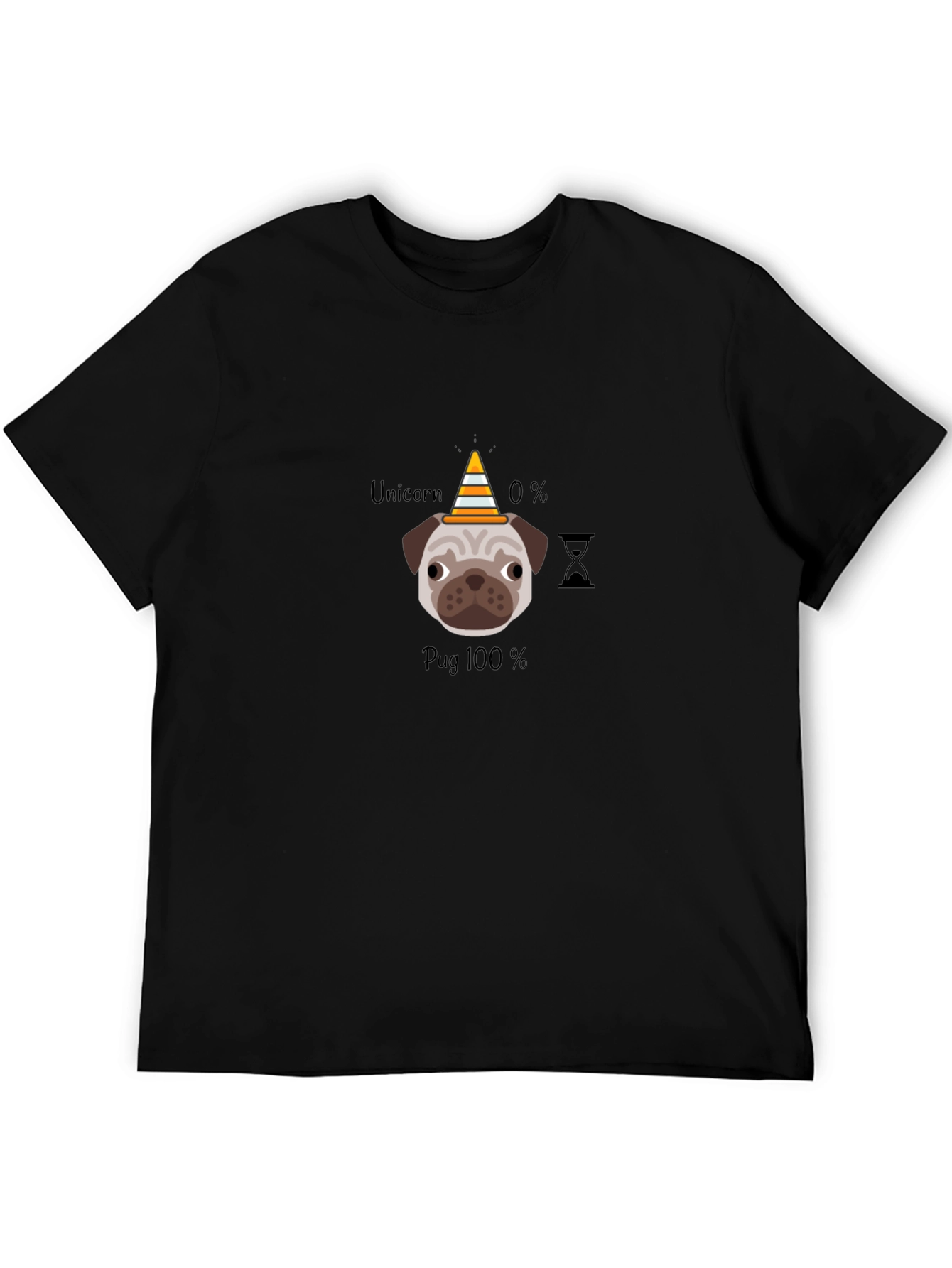 Pug 100% T-Shirt Funny Dog Lover Tee