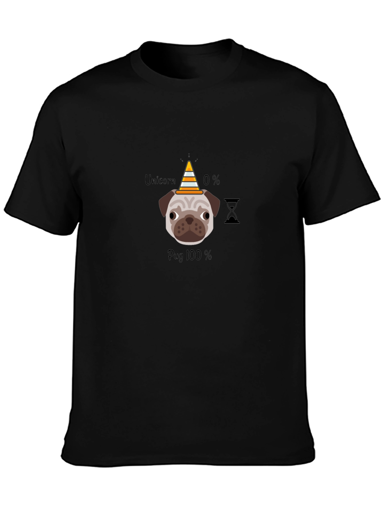 Pug 100% T-Shirt Funny Dog Lover Tee
