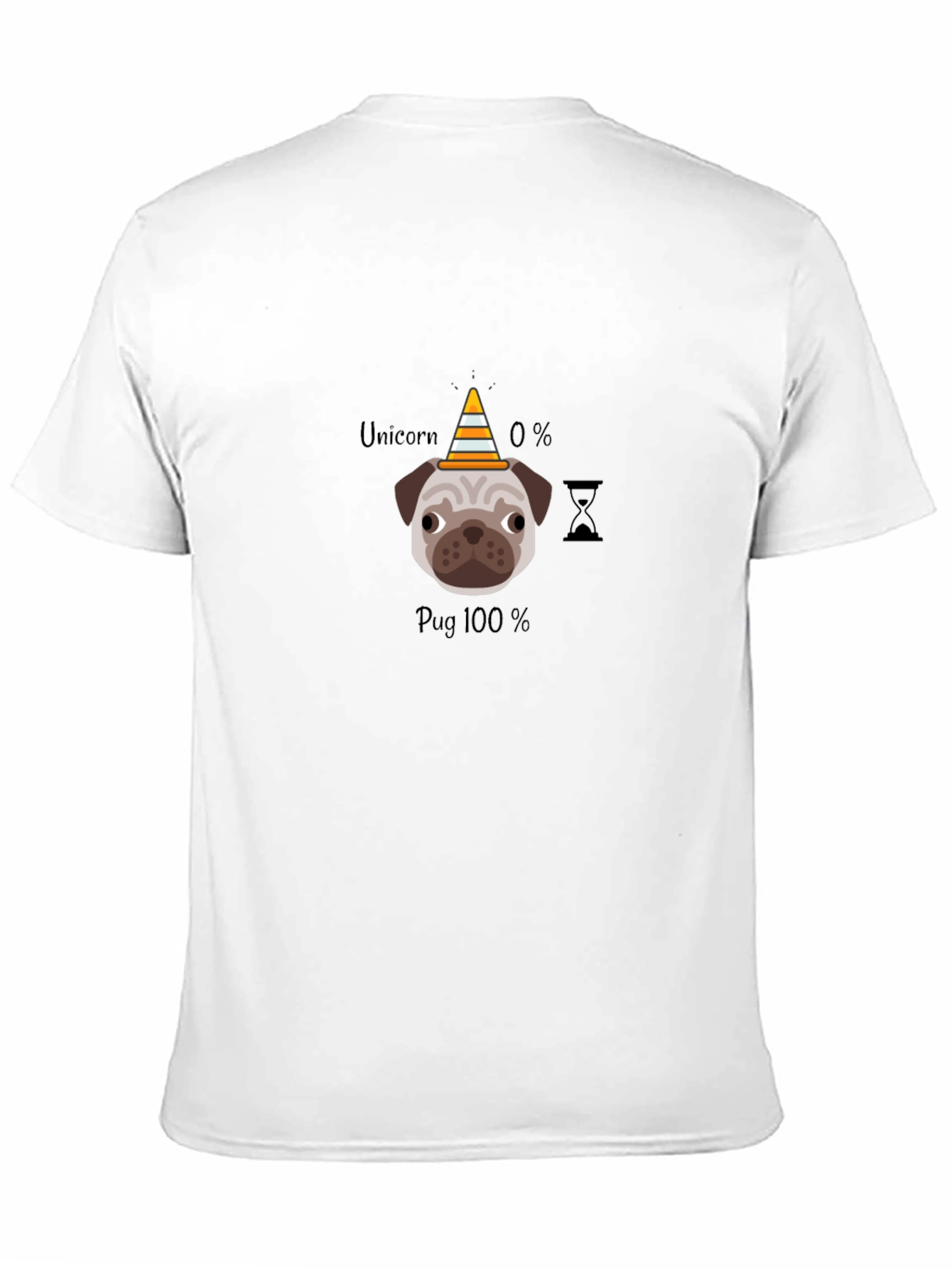 Pug 100% T-Shirt Funny Dog Lover Tee