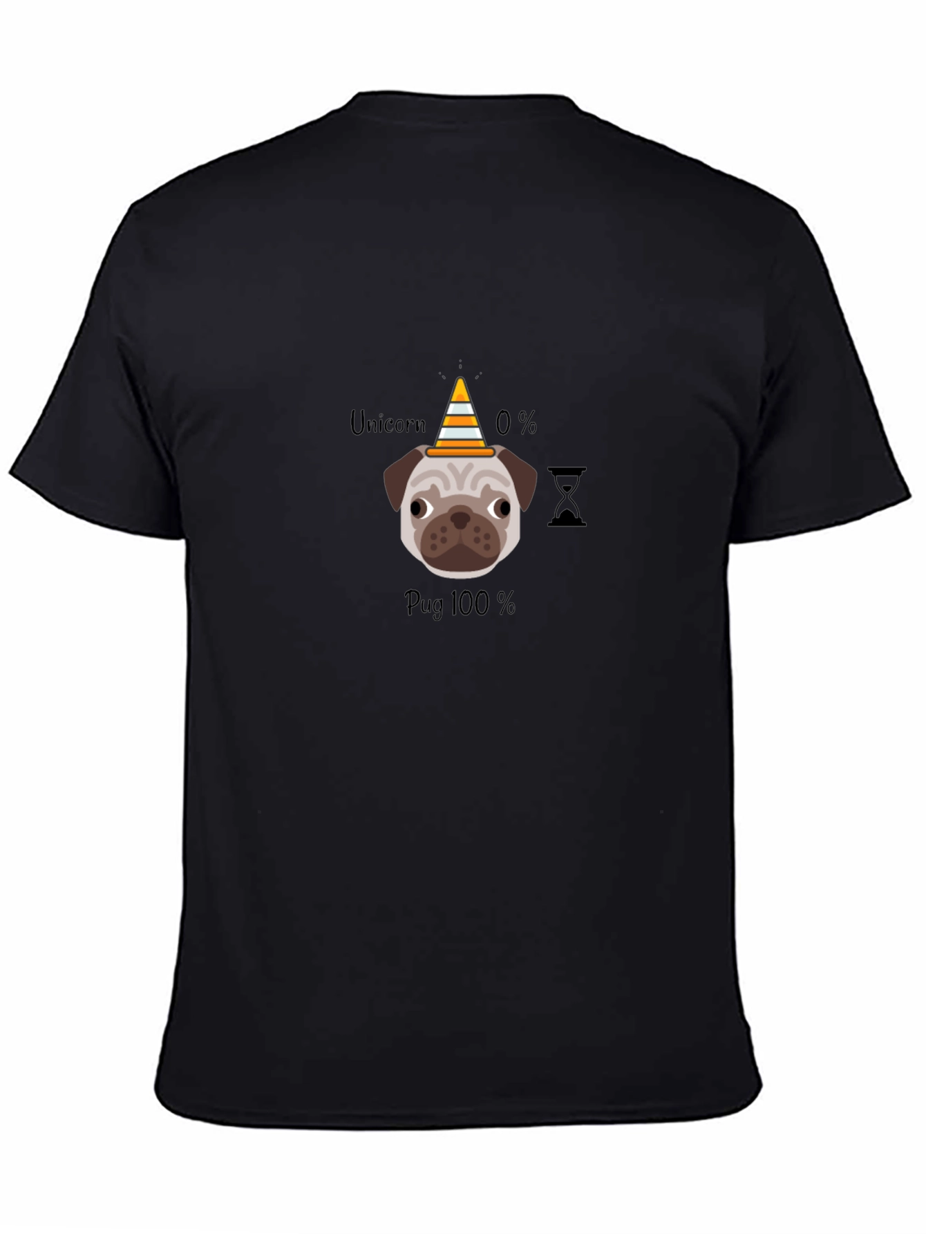 Pug 100% T-Shirt Funny Dog Lover Tee
