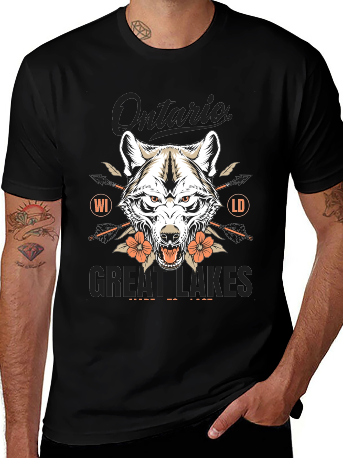 Ontario Great Lakes Wolf T-Shirt