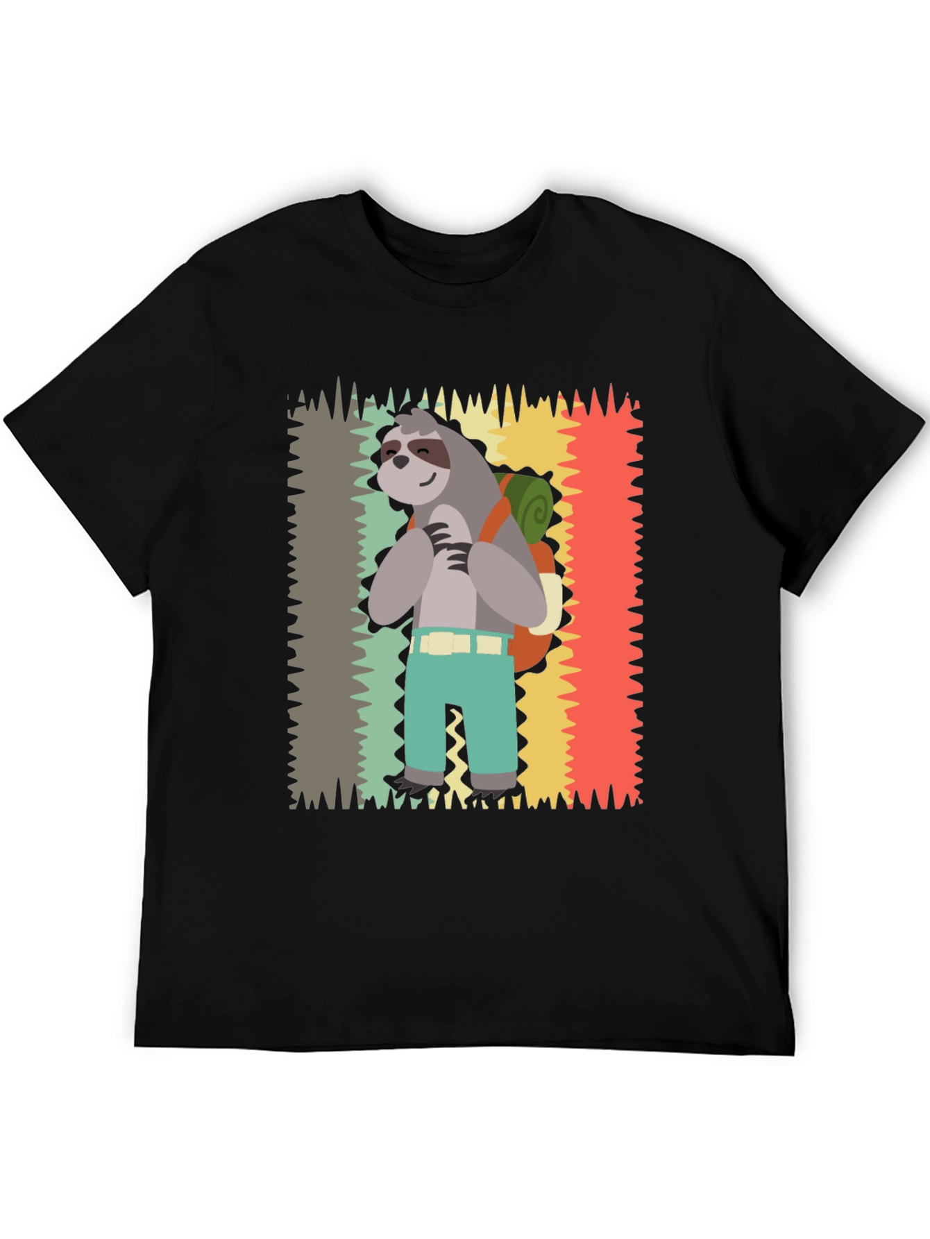 Sloth Hiking T-Shirt - Cute Graphic Tee
