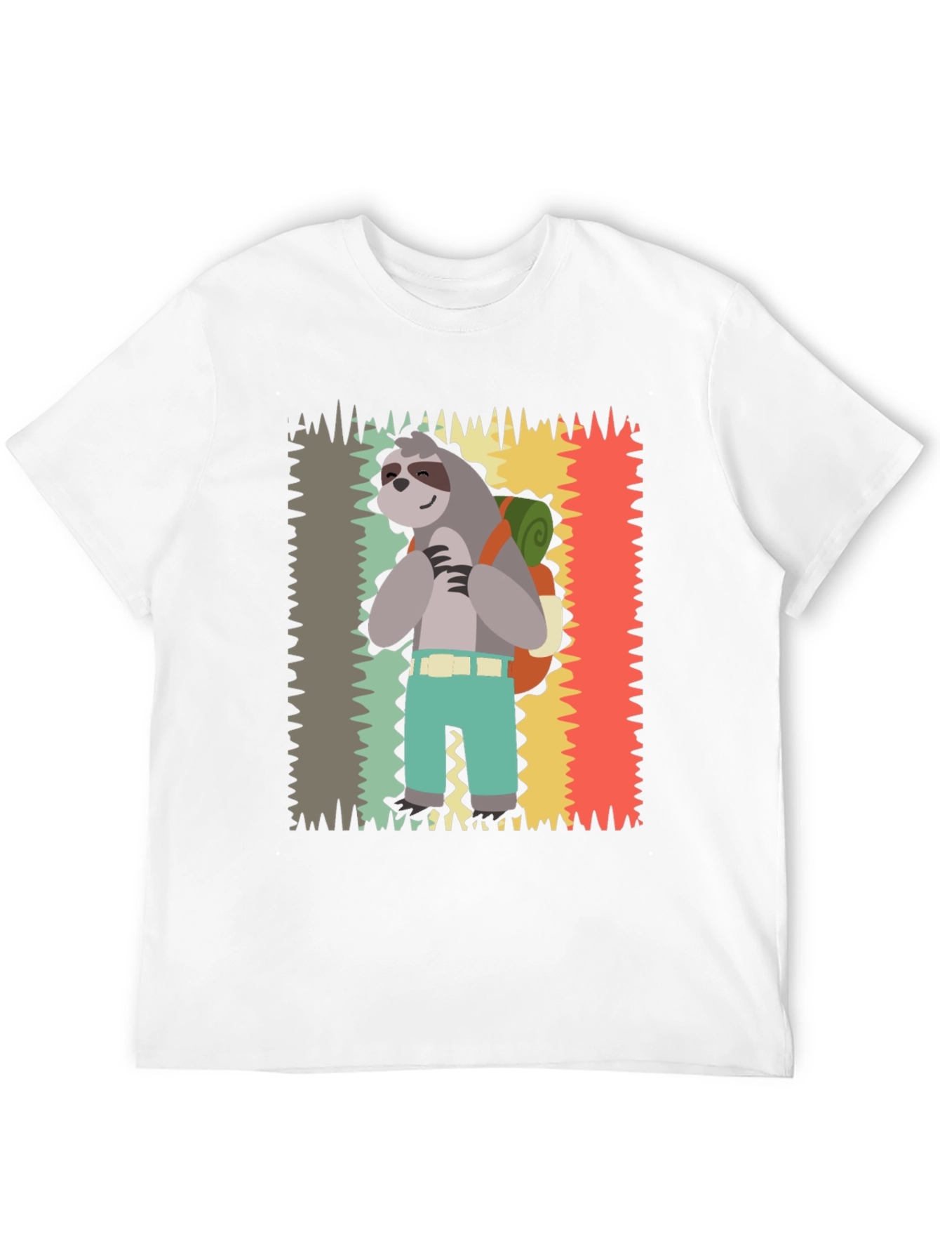Sloth Hiking T-Shirt - Cute Graphic Tee