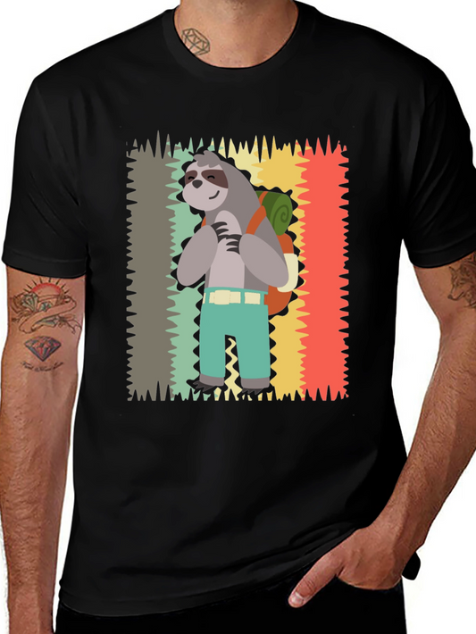 Sloth Hiking T-Shirt - Cute Graphic Tee