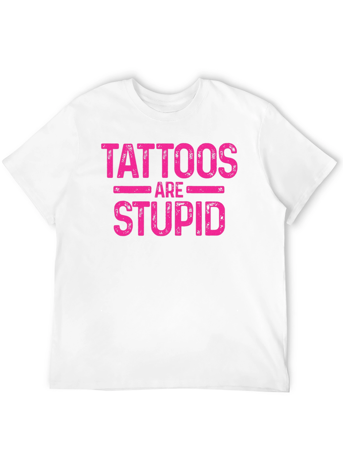 Tattoos are Stupid Graphic Tee - Soft Black Cotton