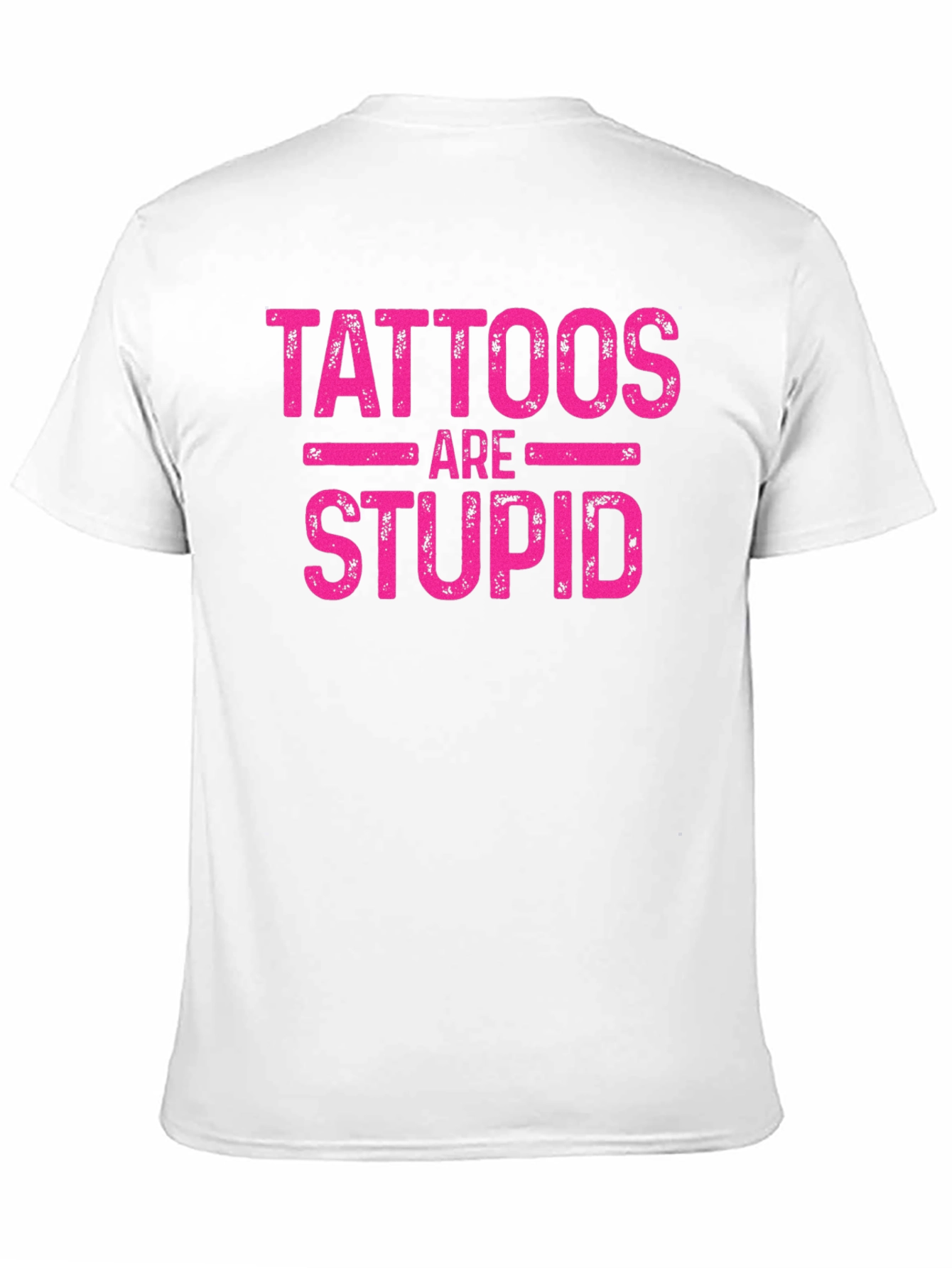 Tattoos are Stupid Graphic Tee - Soft Black Cotton