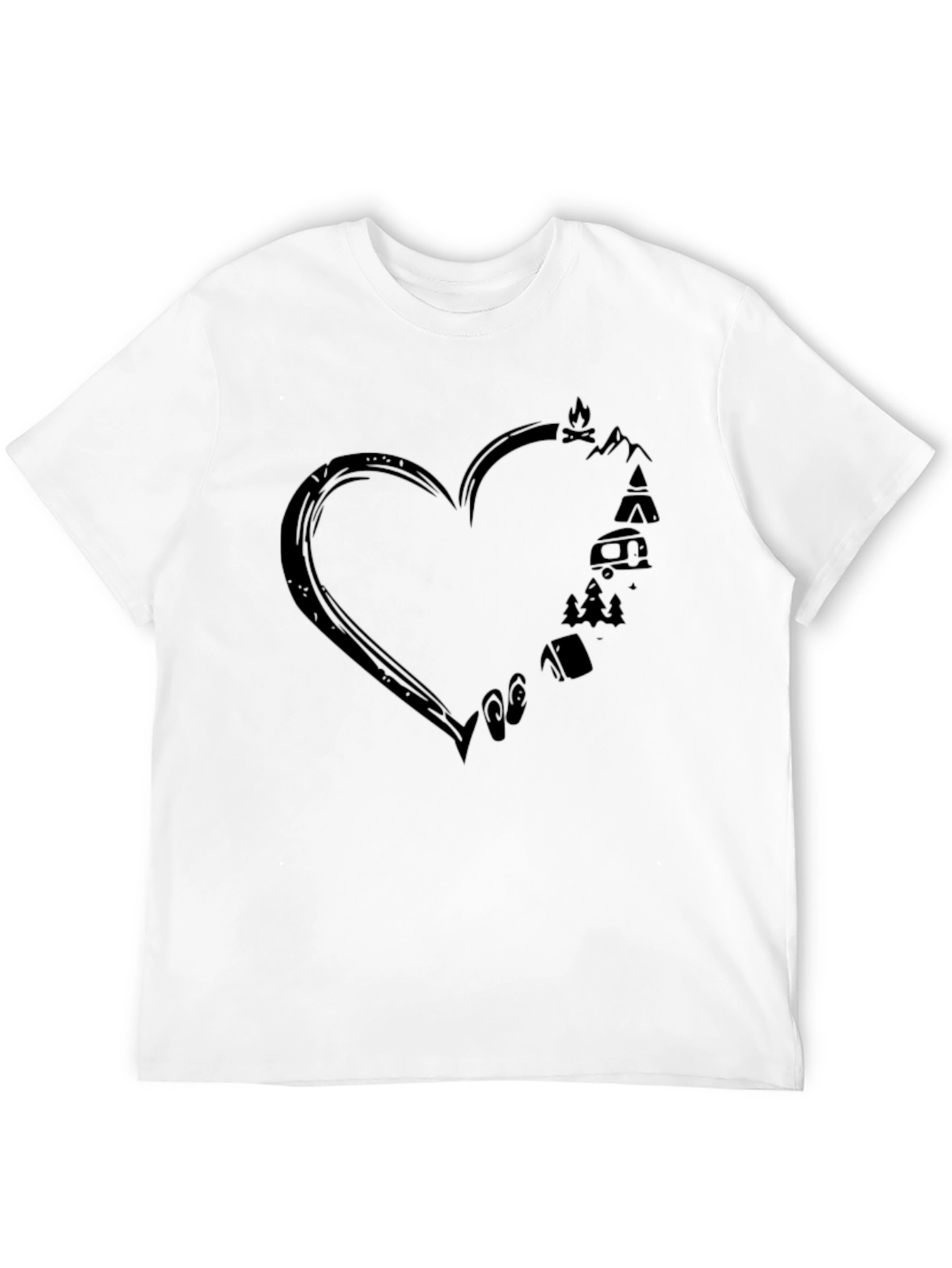Camping Heart Graphic Tee