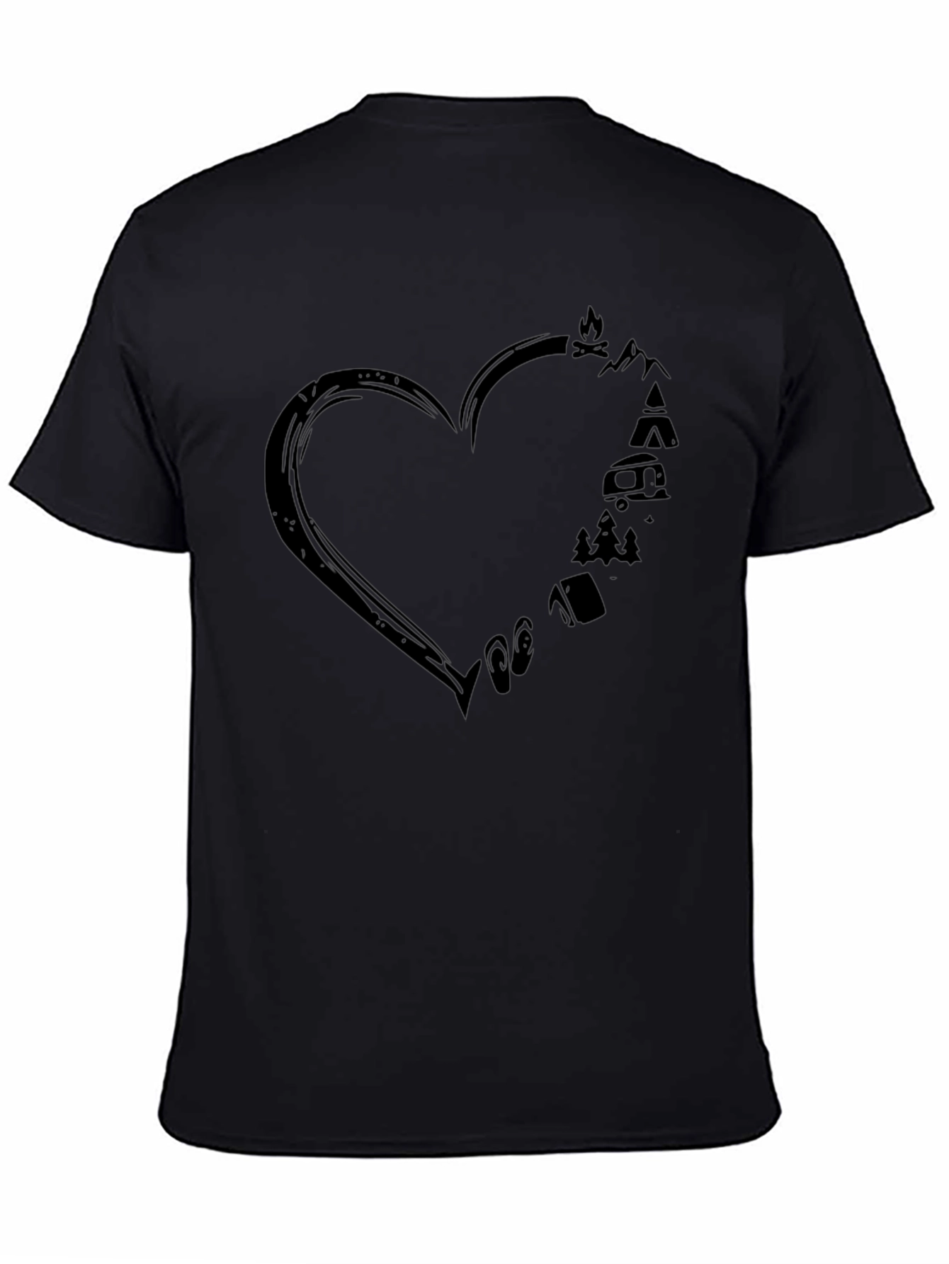 Camping Heart Graphic Tee