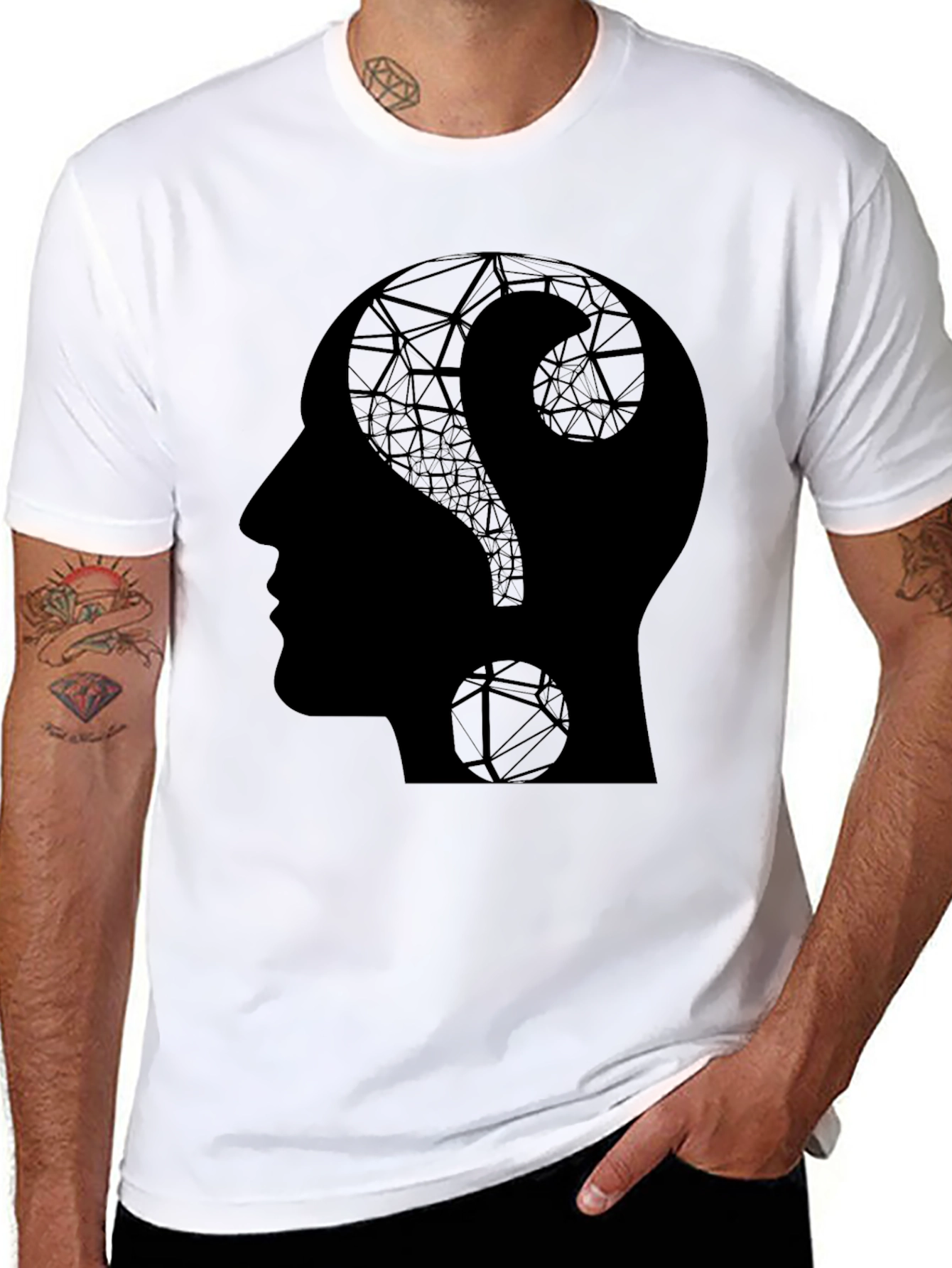 Question Mark Mind T-Shirt - Black