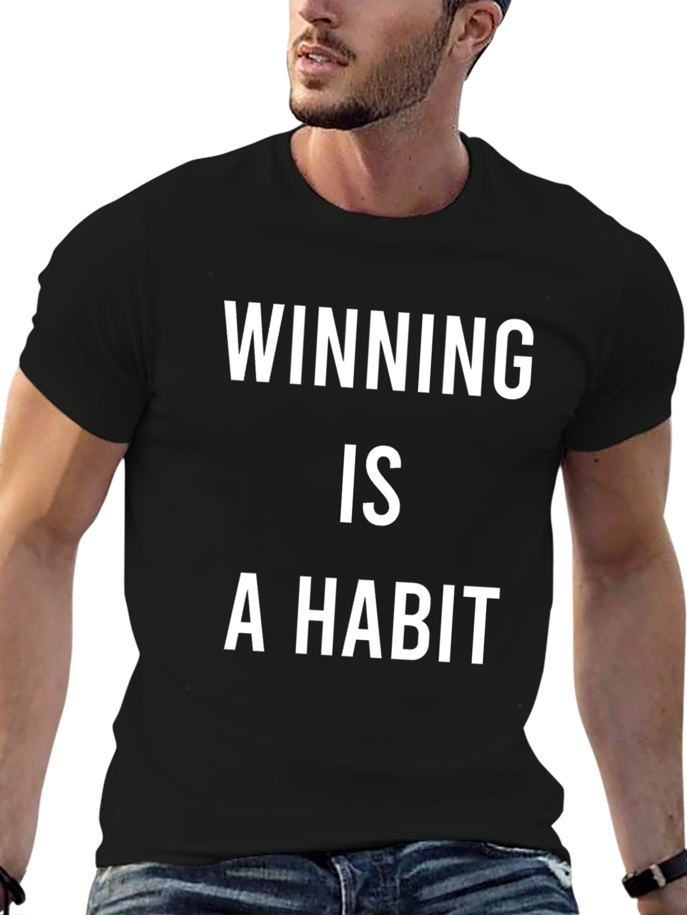 Winning Is A Habit Black T-Shirt