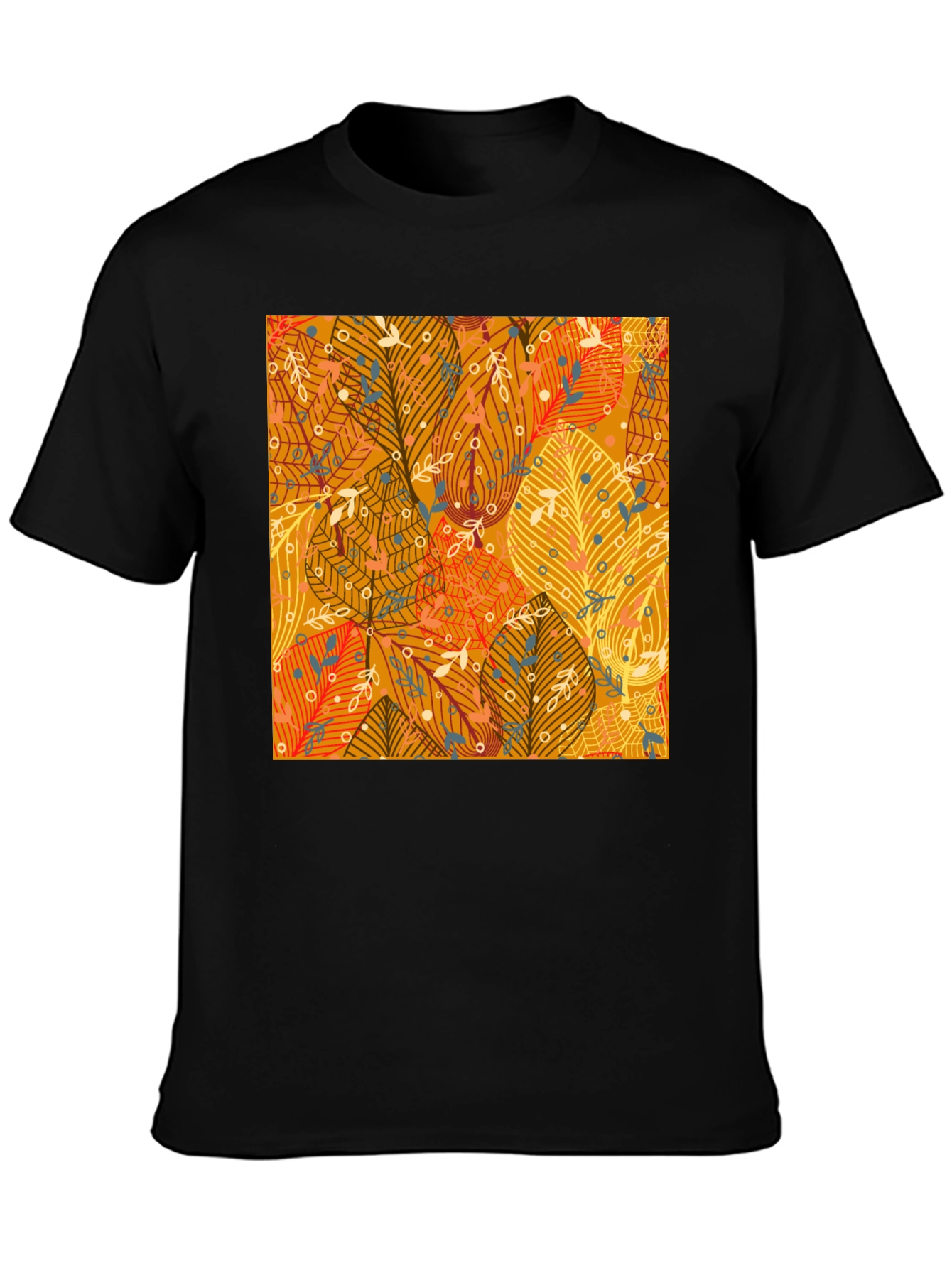 Autumn Leaves Pattern T-Shirt