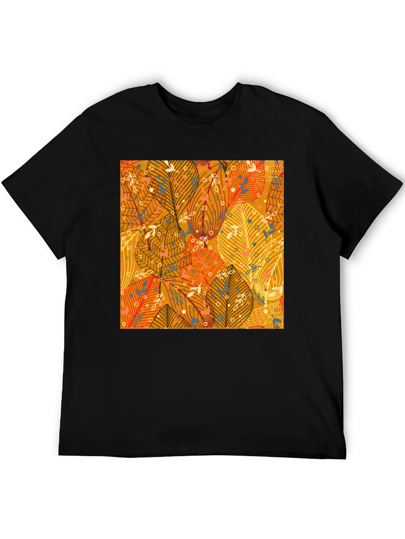 Autumn Leaves Pattern T-Shirt
