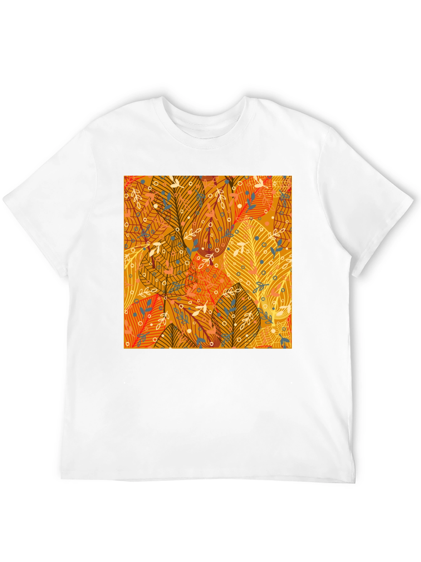 Autumn Leaves Pattern T-Shirt