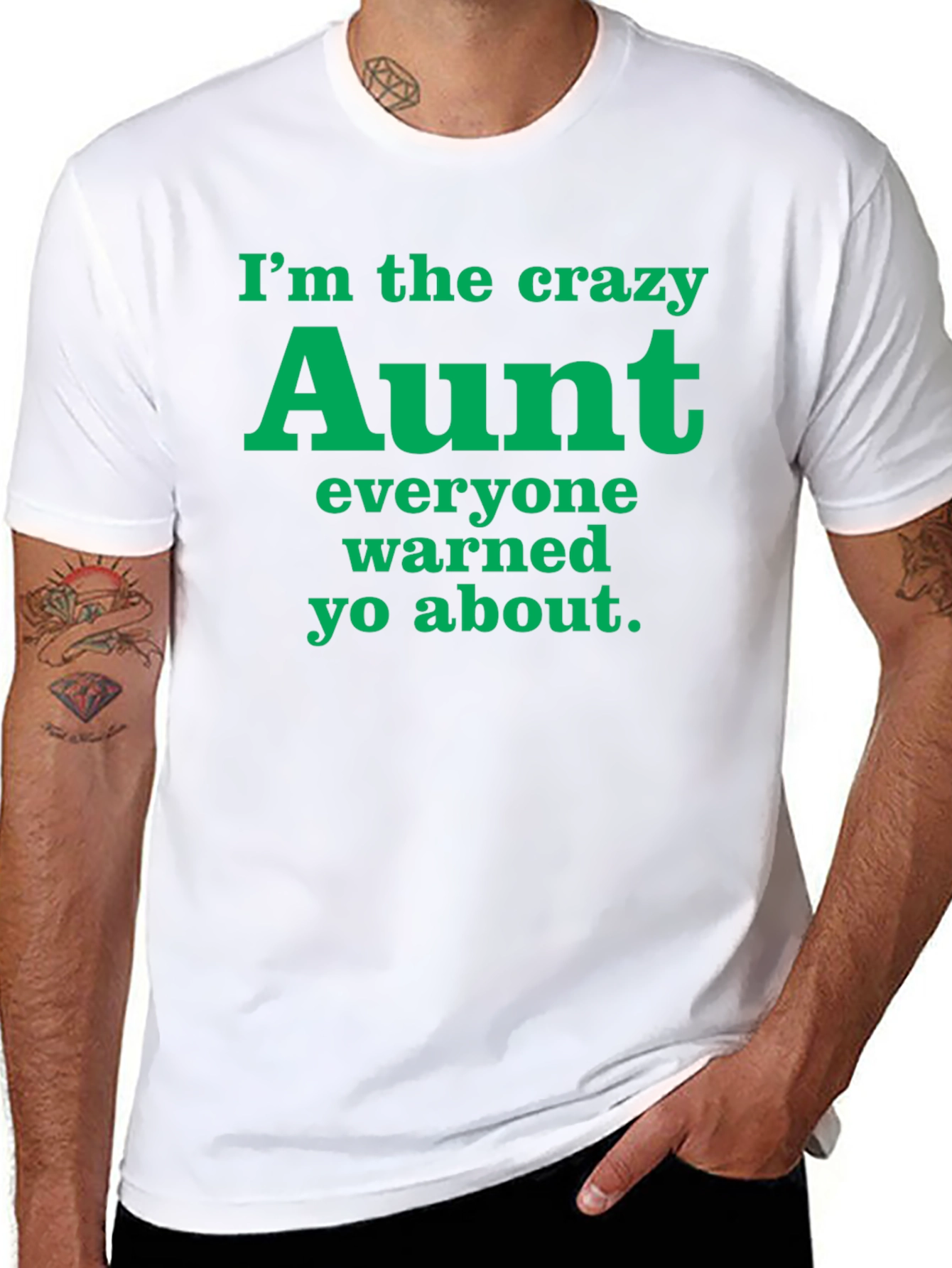 Crazy Aunt Graphic Tee - Fun Novelty T-Shirt