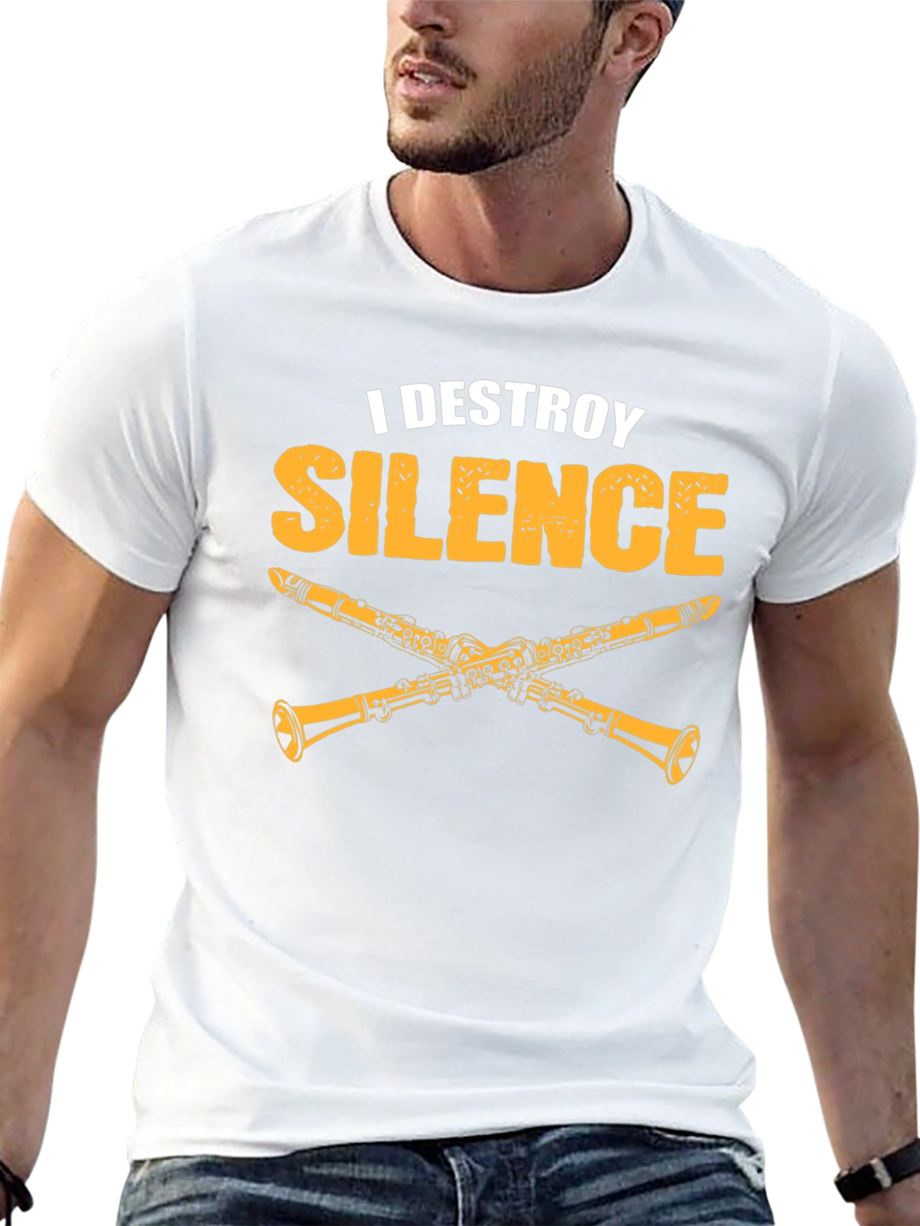 I Destroy Silence Clarinet T-Shirt