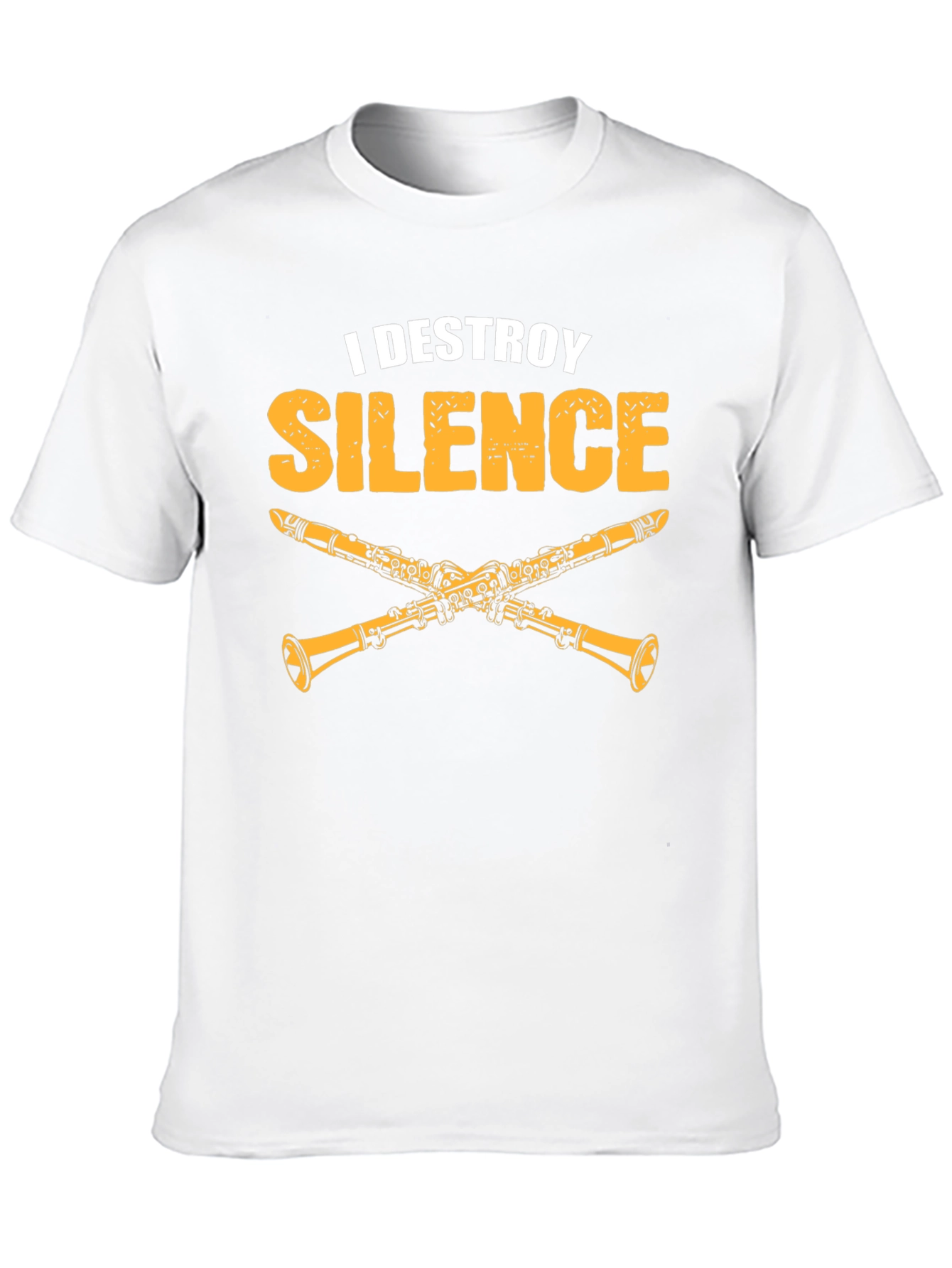 I Destroy Silence Clarinet T-Shirt