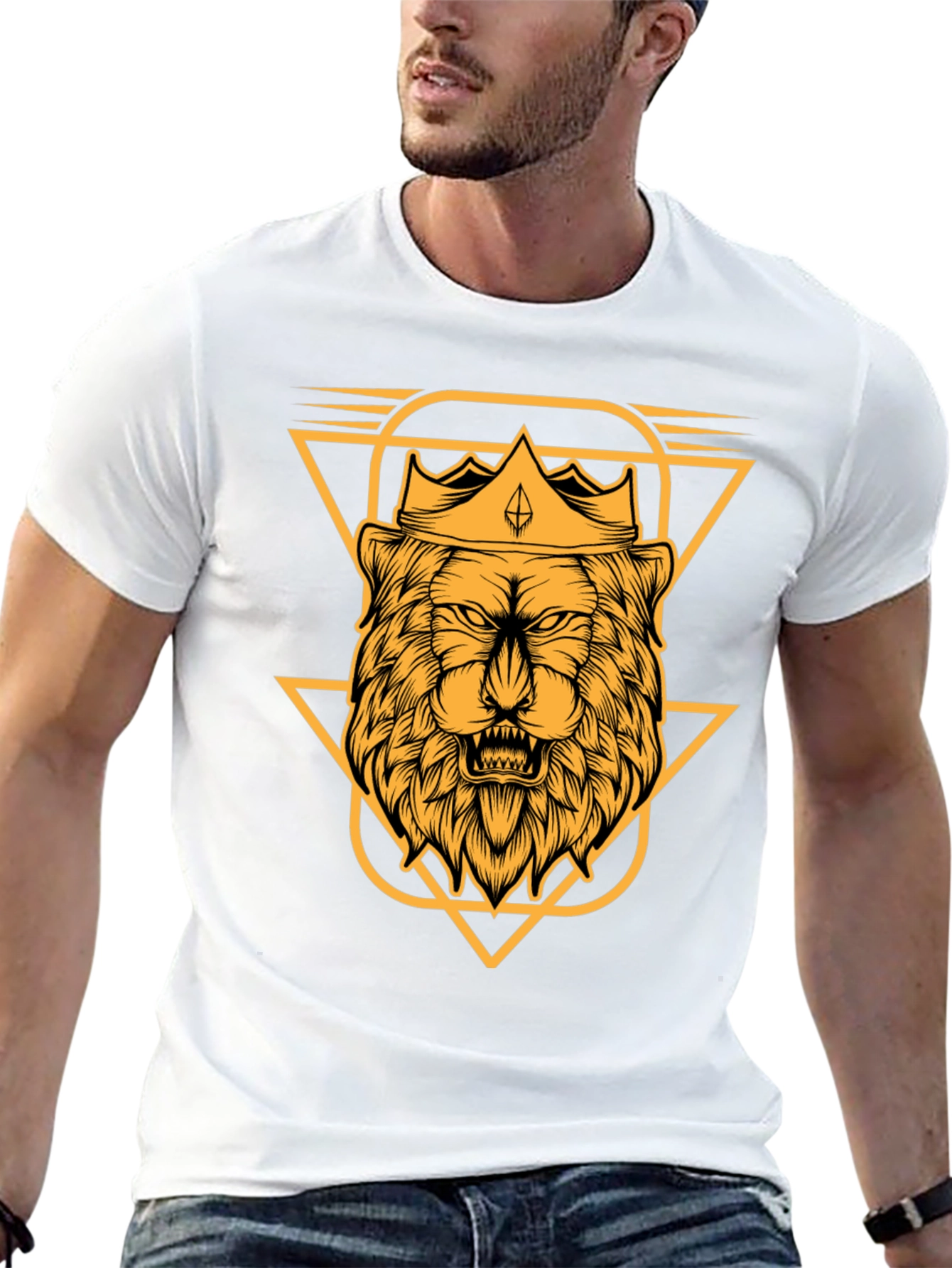 Lion King Graphic Tee - Black Cotton T-Shirt