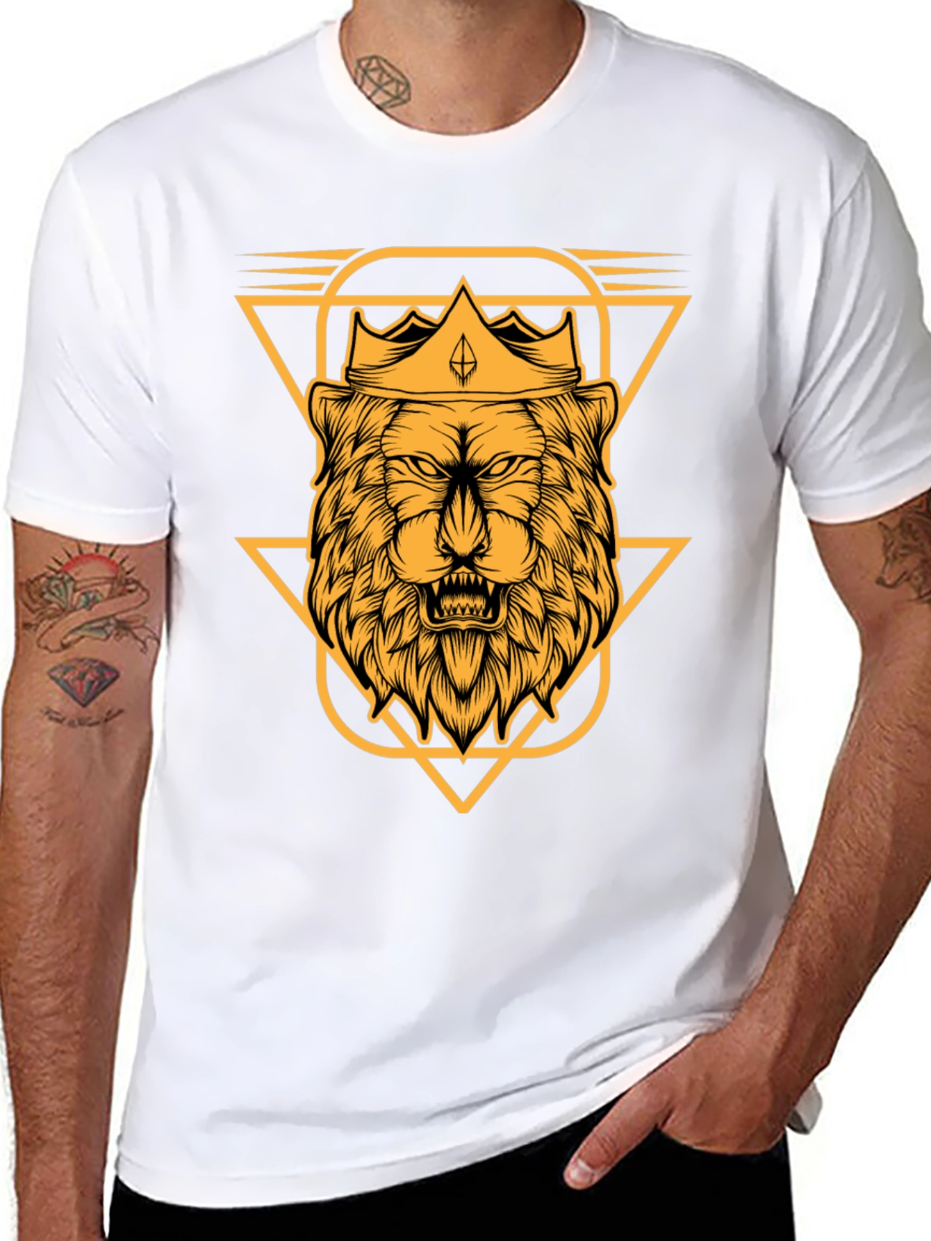 Lion King Graphic Tee - Black Cotton T-Shirt