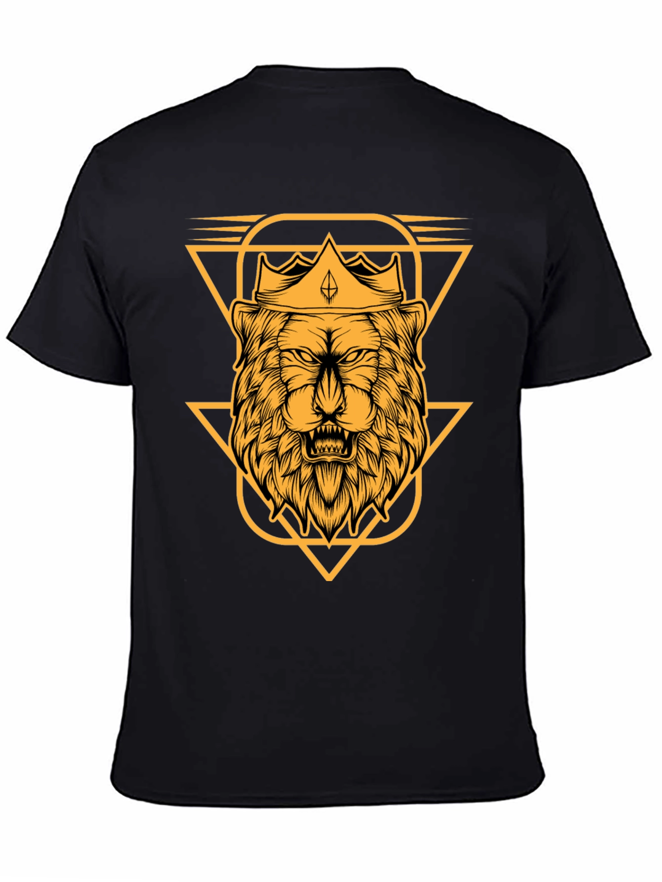 Lion King Graphic Tee - Black Cotton T-Shirt