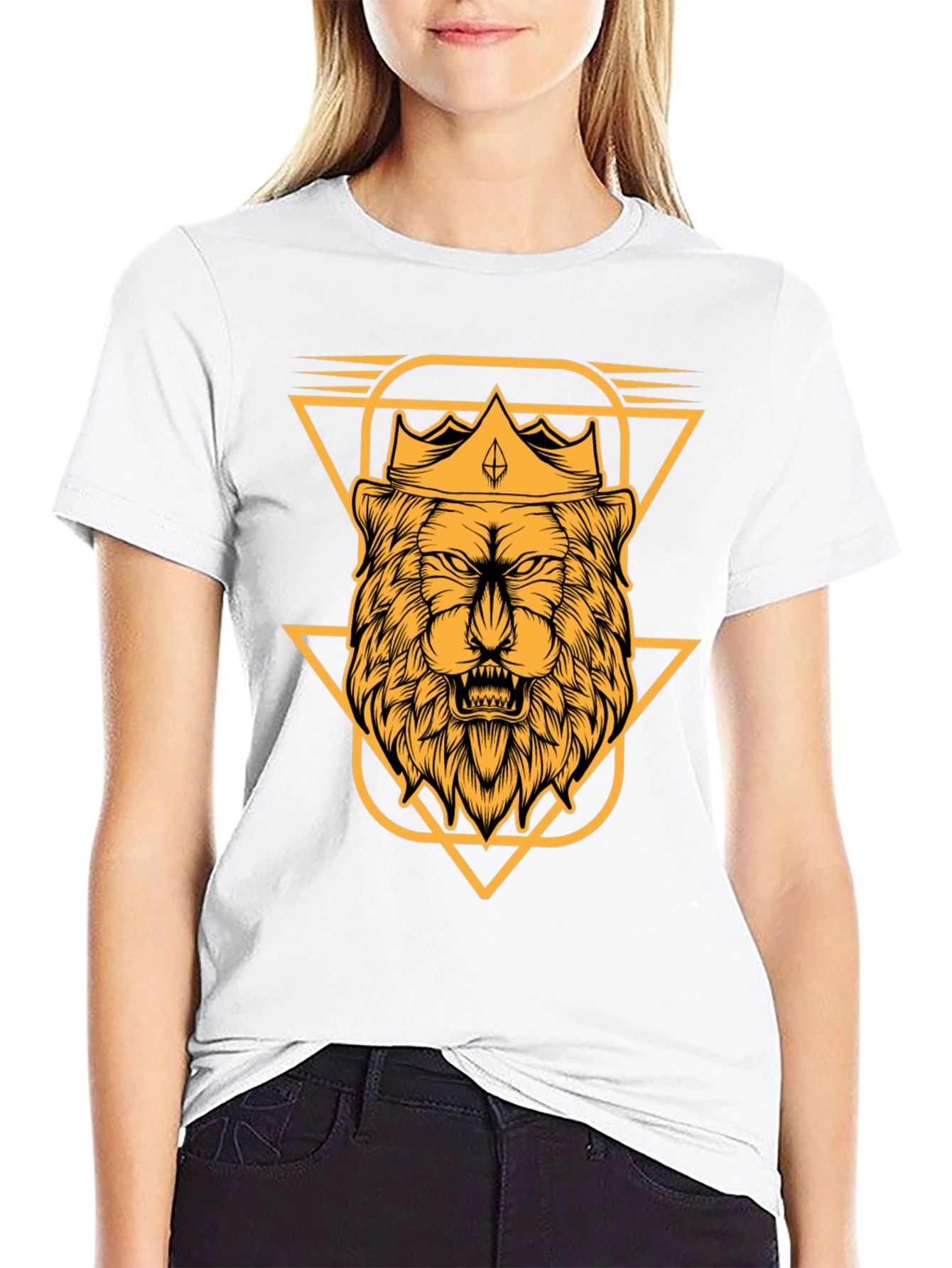 Lion King Graphic Tee - Black Cotton T-Shirt