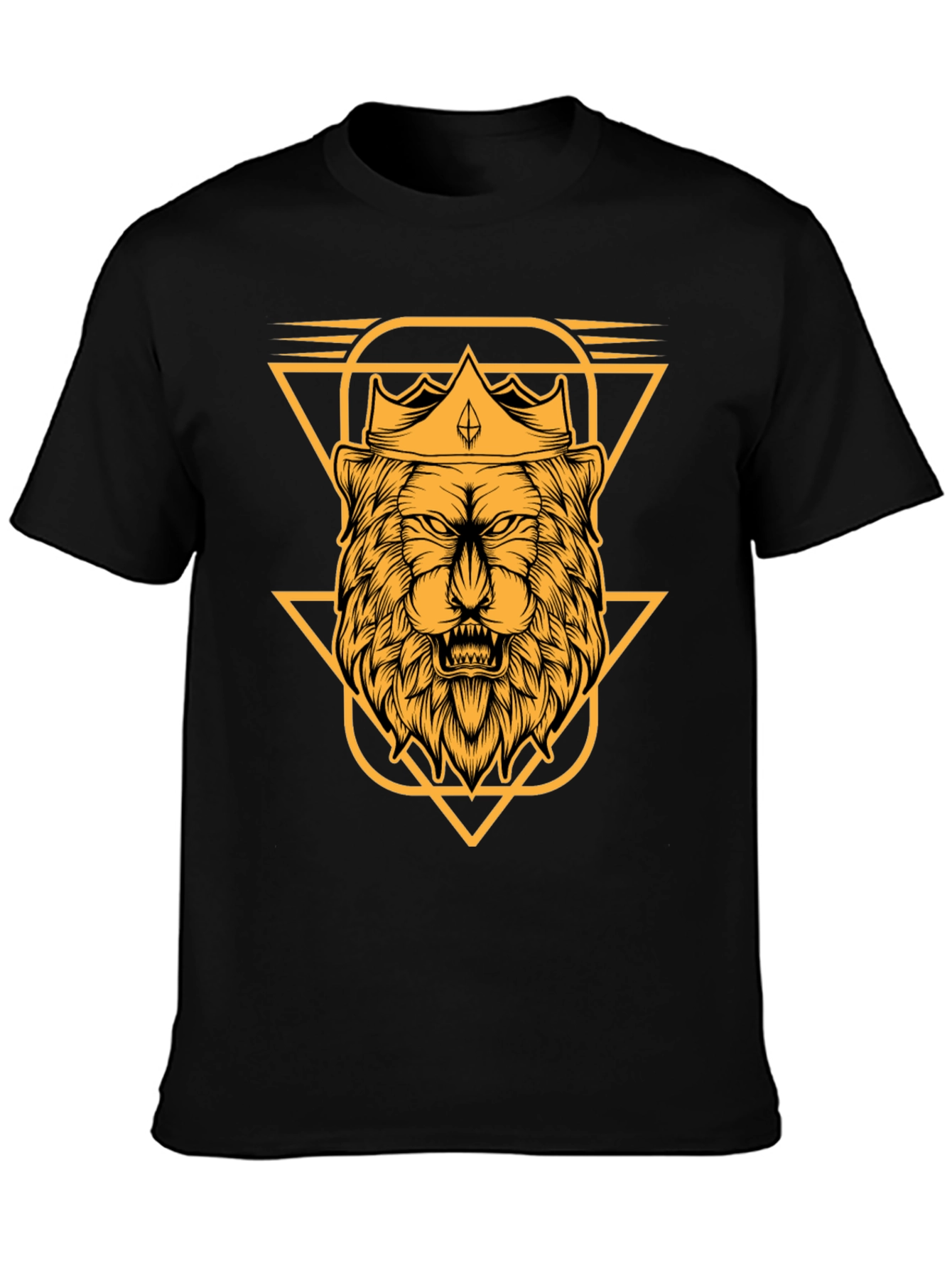 Lion King Graphic Tee - Black Cotton T-Shirt