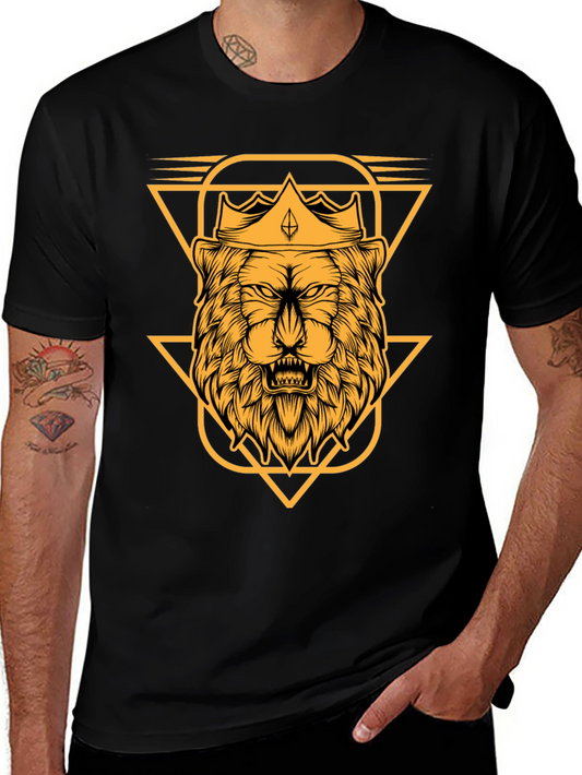 Lion King Graphic Tee - Black Cotton T-Shirt