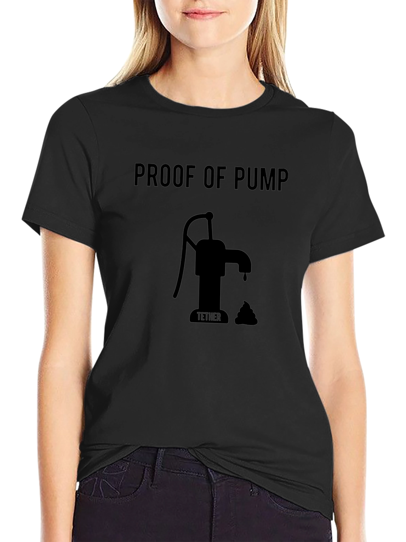 Proof of Pump Black T-Shirt Funny Crypto Tee