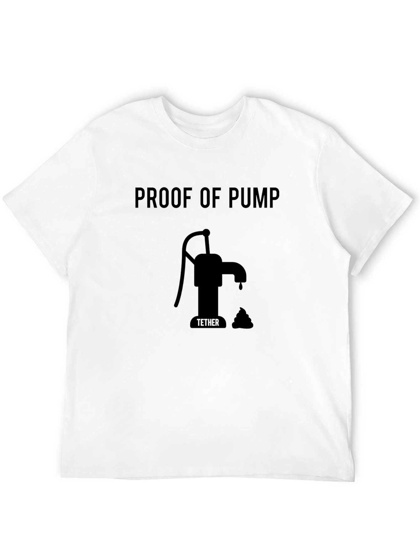 Proof of Pump Black T-Shirt Funny Crypto Tee