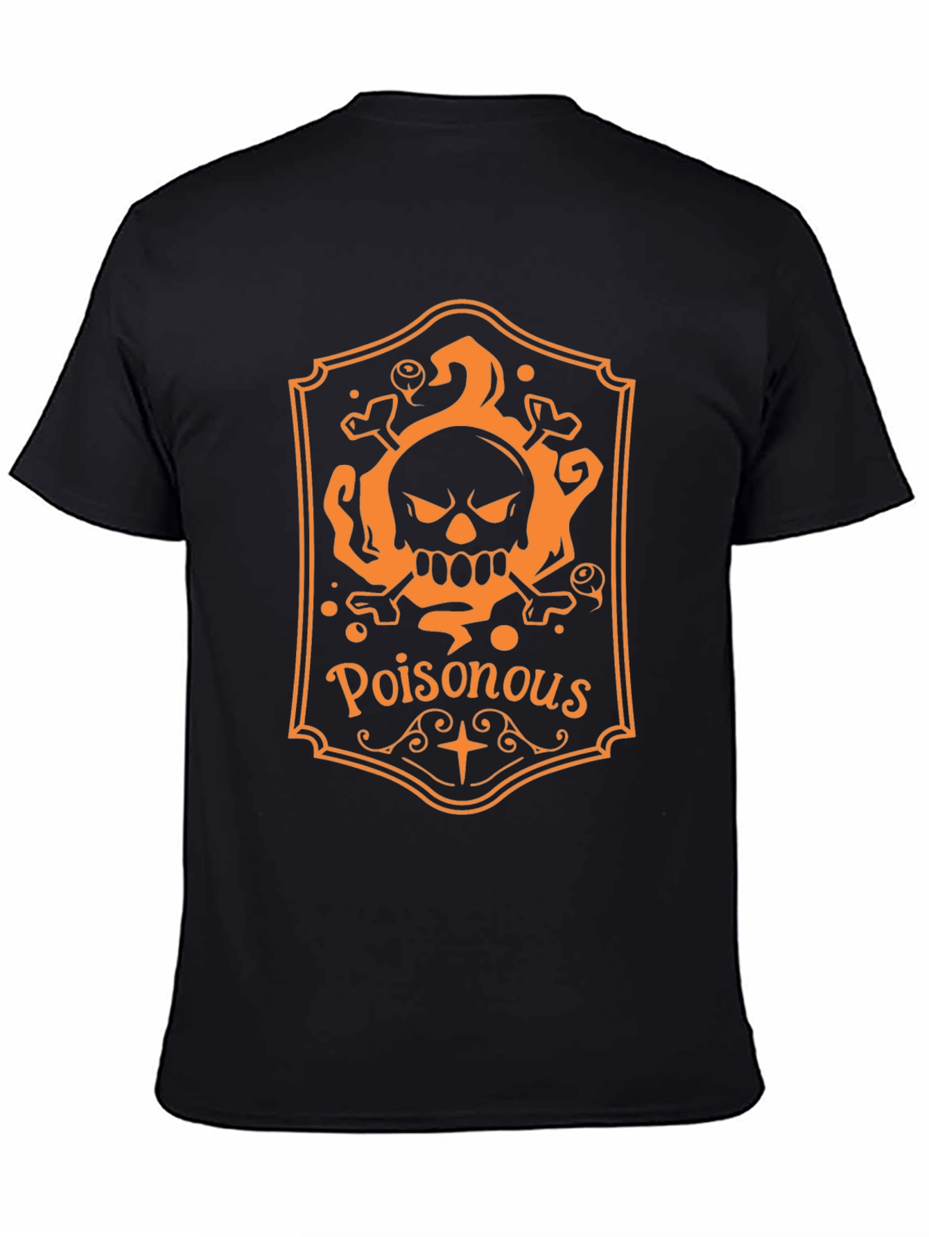 Poisonous Skull Graphic Tee - Halloween