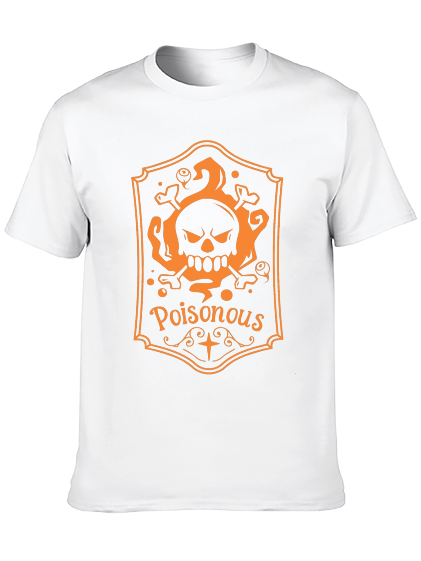 Poisonous Skull Graphic Tee - Halloween