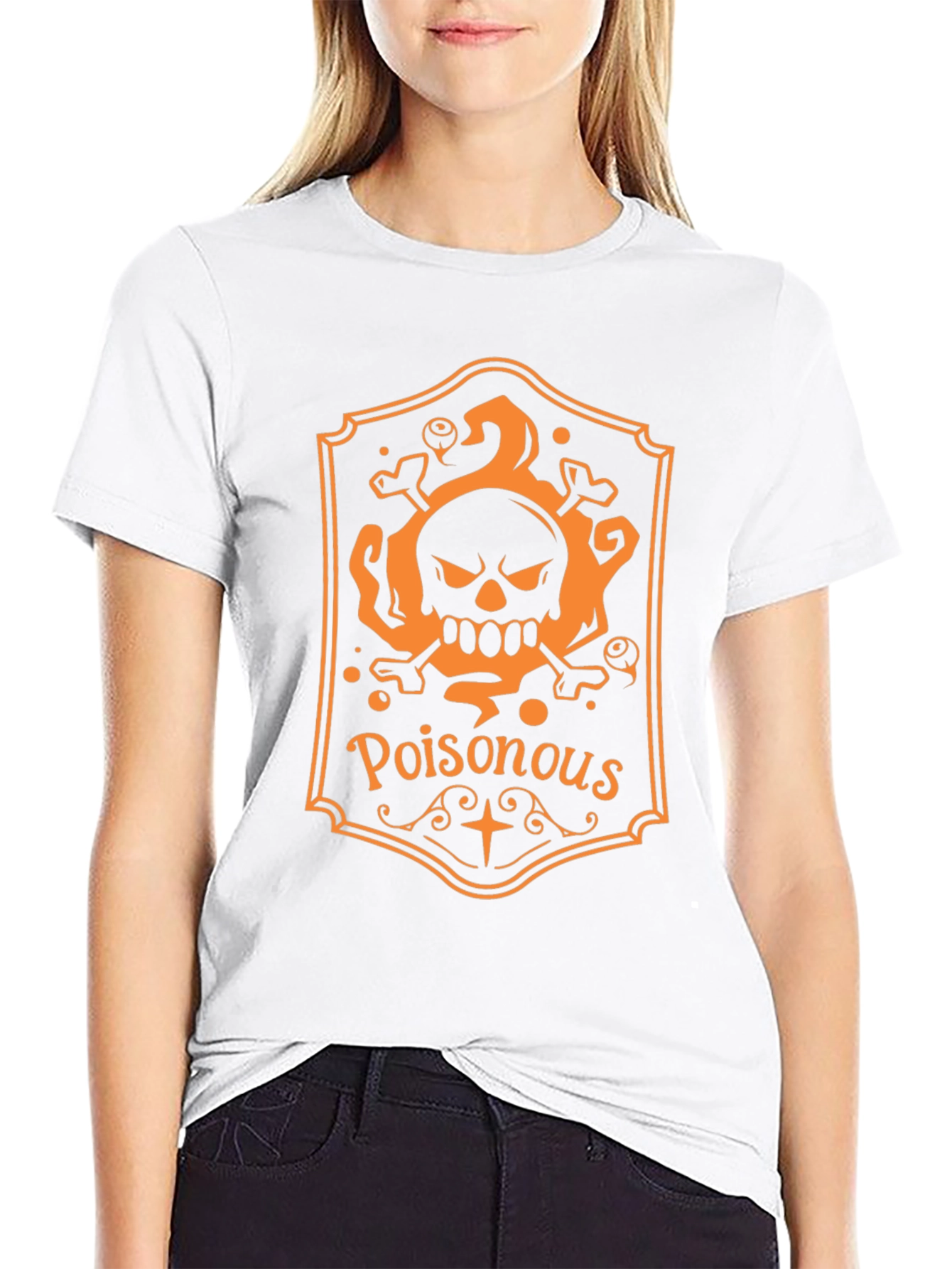 Poisonous Skull Graphic Tee - Halloween