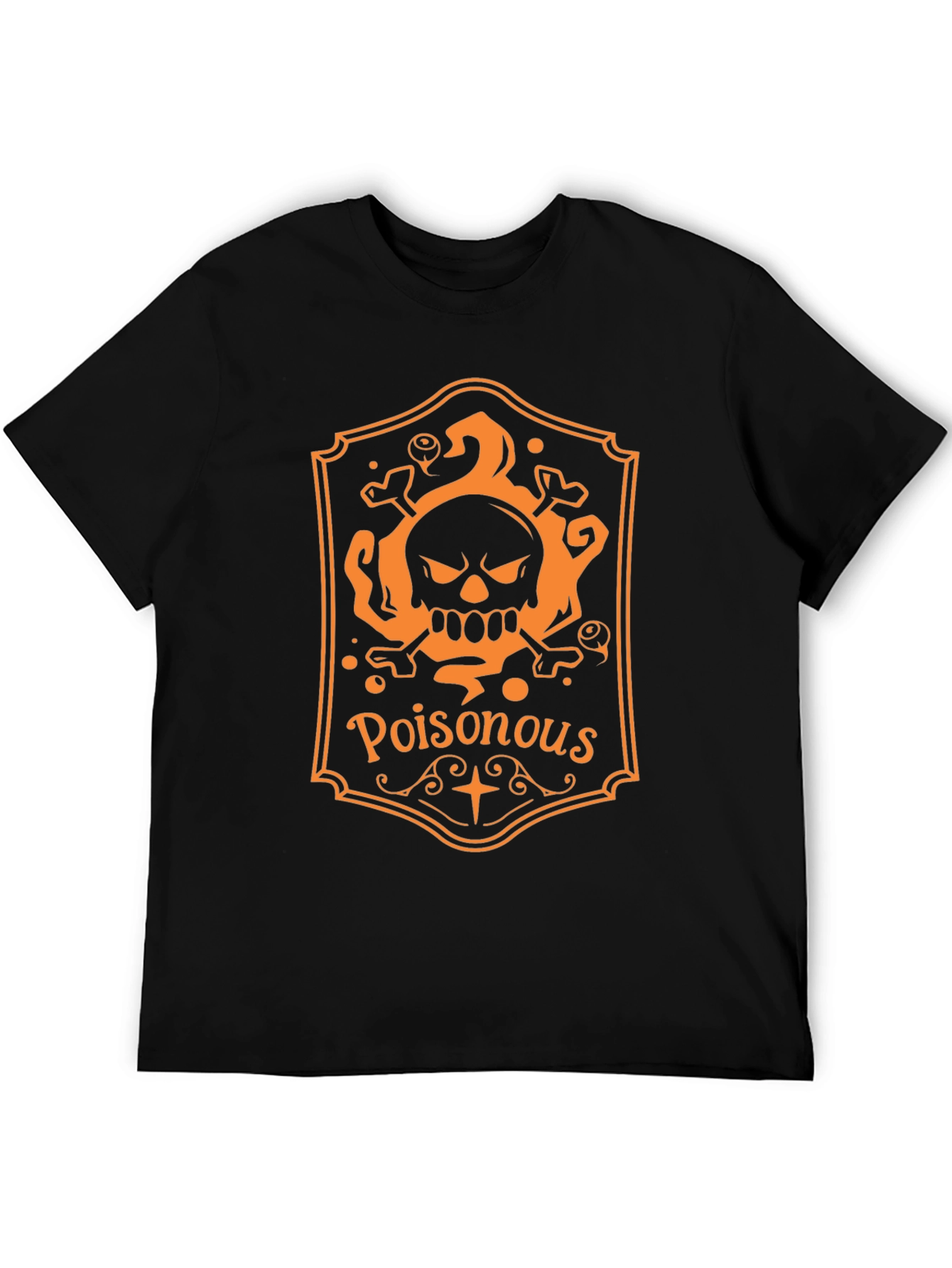 Poisonous Skull Graphic Tee - Halloween