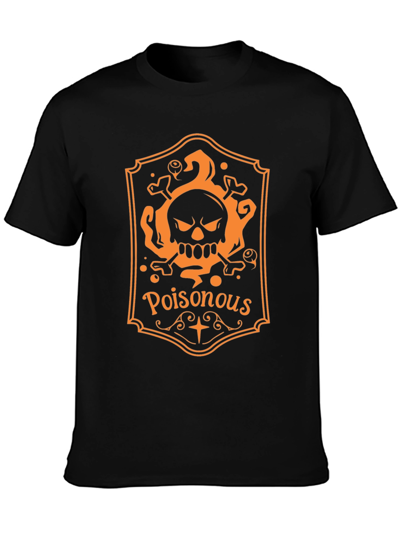 Poisonous Skull Graphic Tee - Halloween