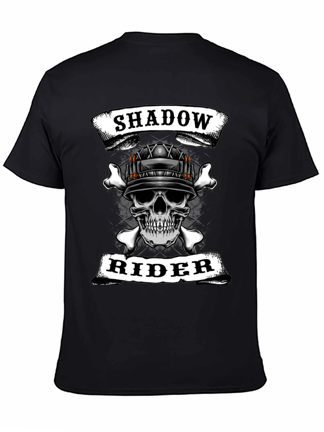 Shadow Rider Skull Graphic T-Shirt