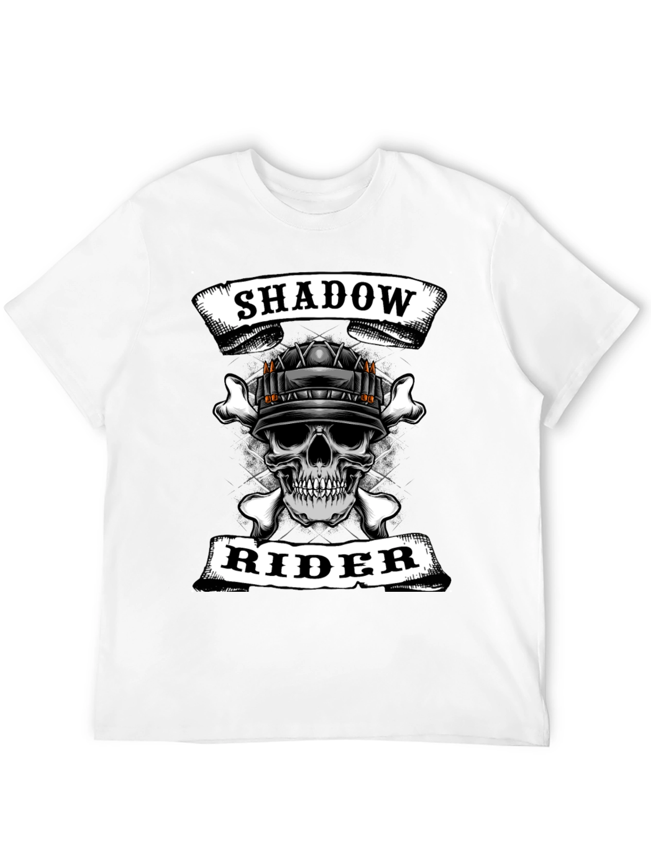 Shadow Rider Skull Graphic T-Shirt
