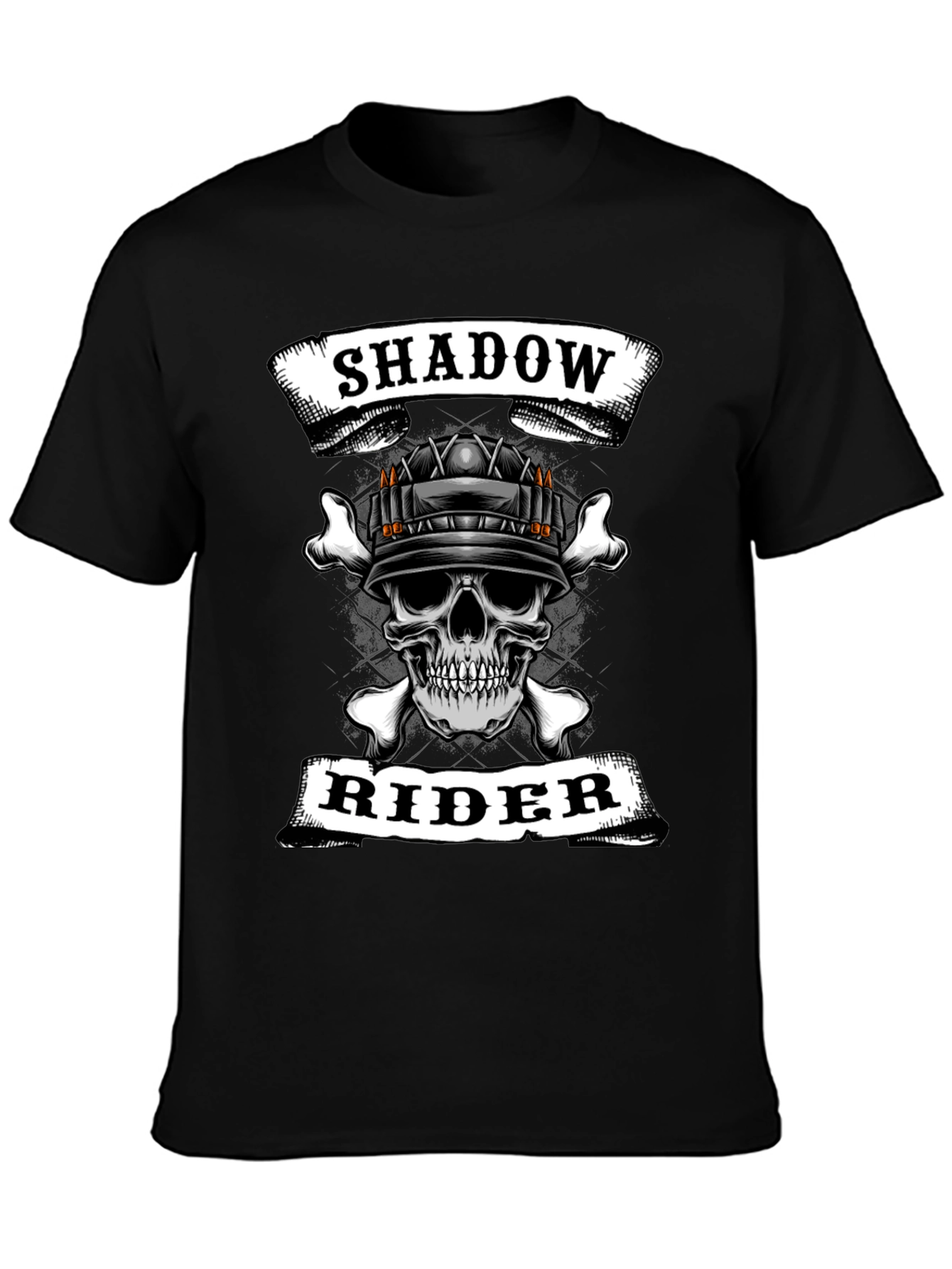 Shadow Rider Skull Graphic T-Shirt