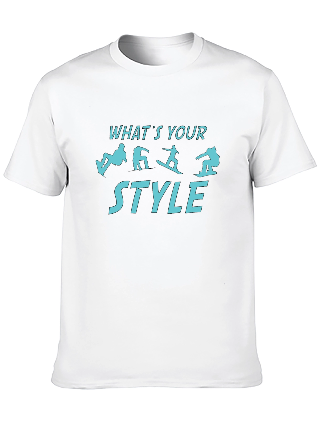 Snowboarder Style Black Graphic Tee