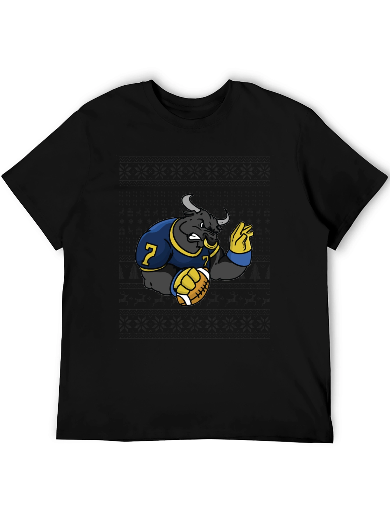Bull Football T-Shirt