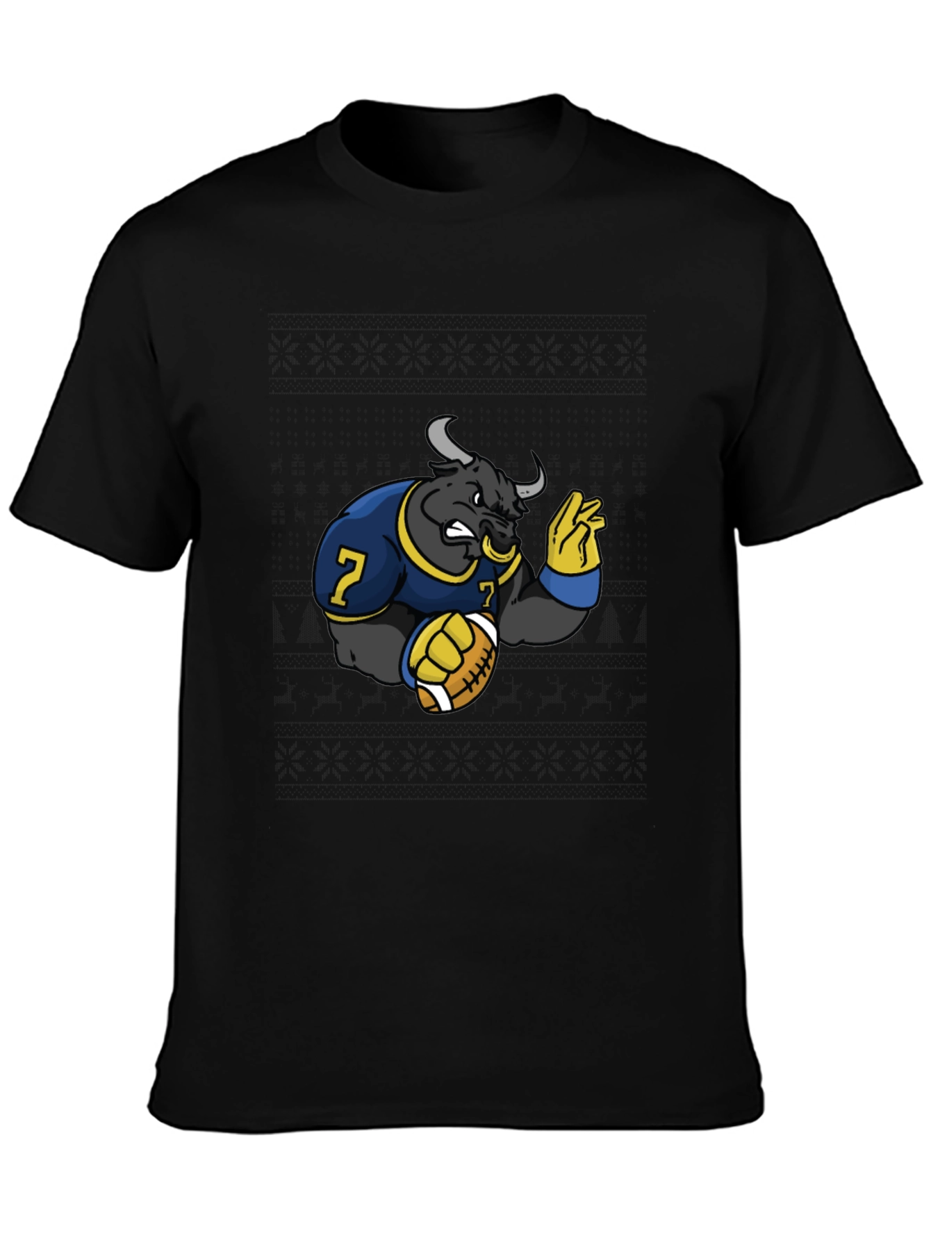 Bull Football T-Shirt