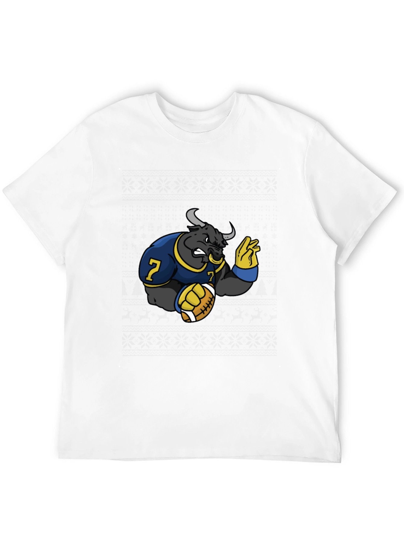 Bull Football T-Shirt
