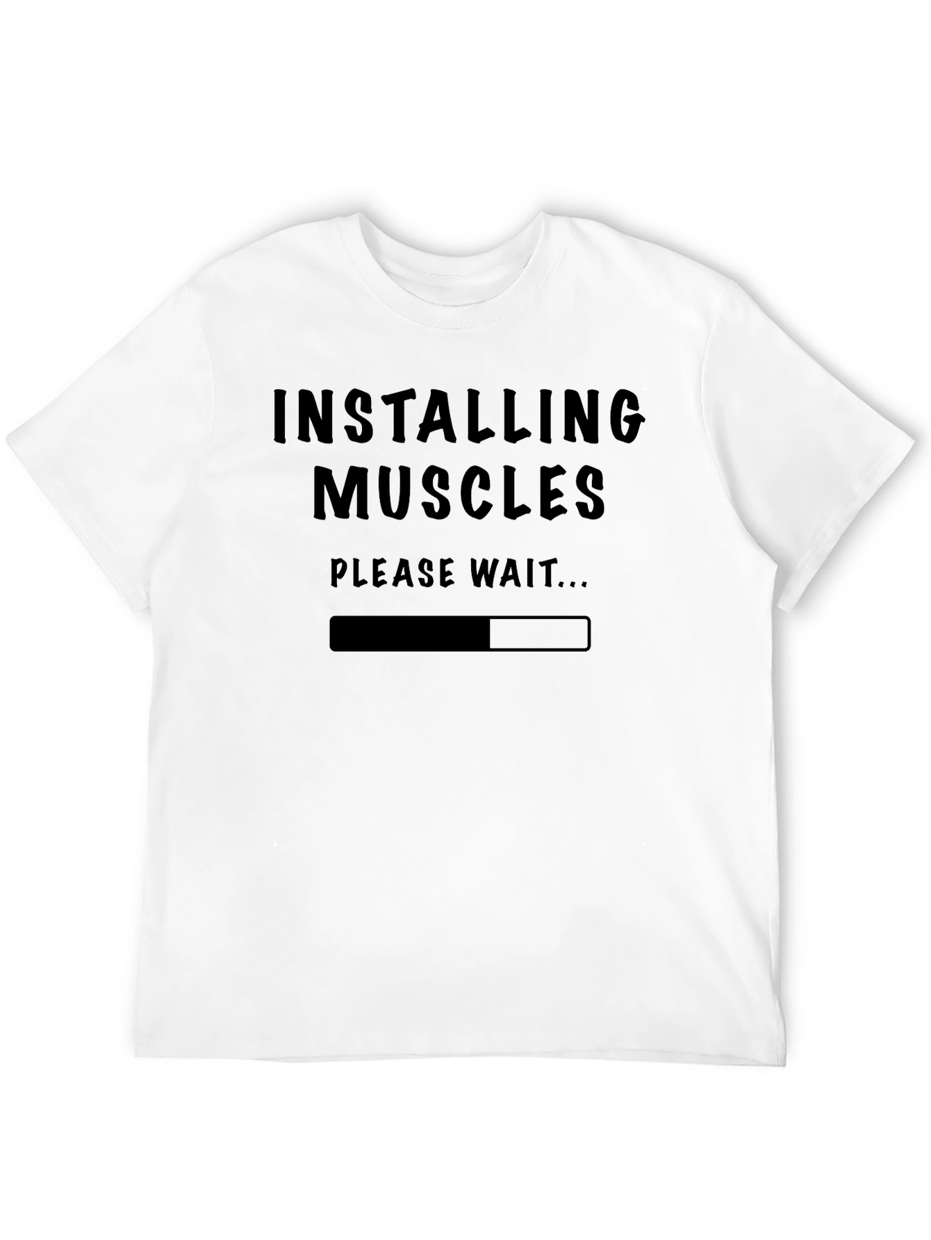 Installing Muscles Funny Workout T-Shirt