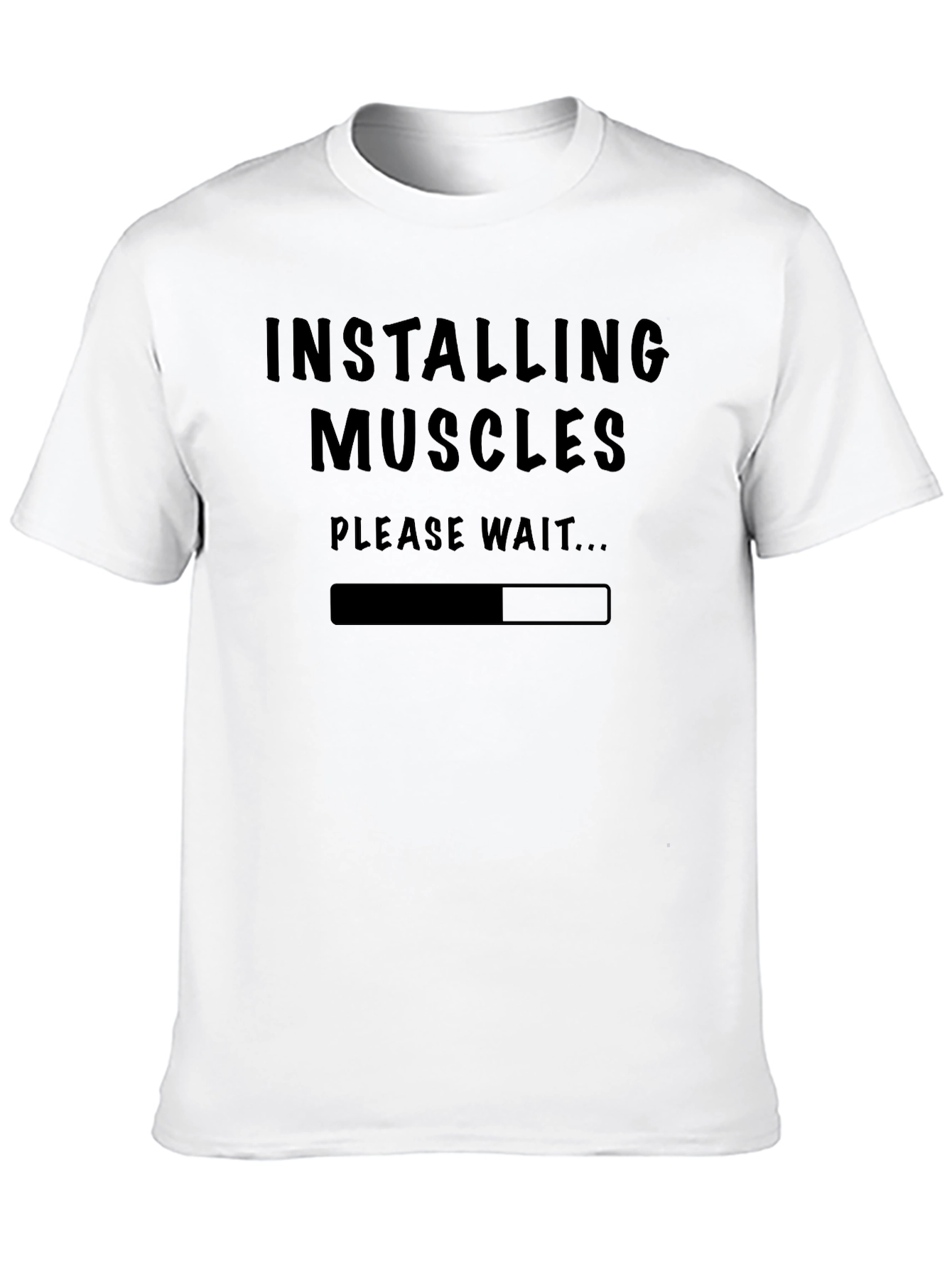 Installing Muscles Funny Workout T-Shirt