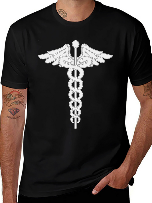 Caduceus Symbol Black T-Shirt
