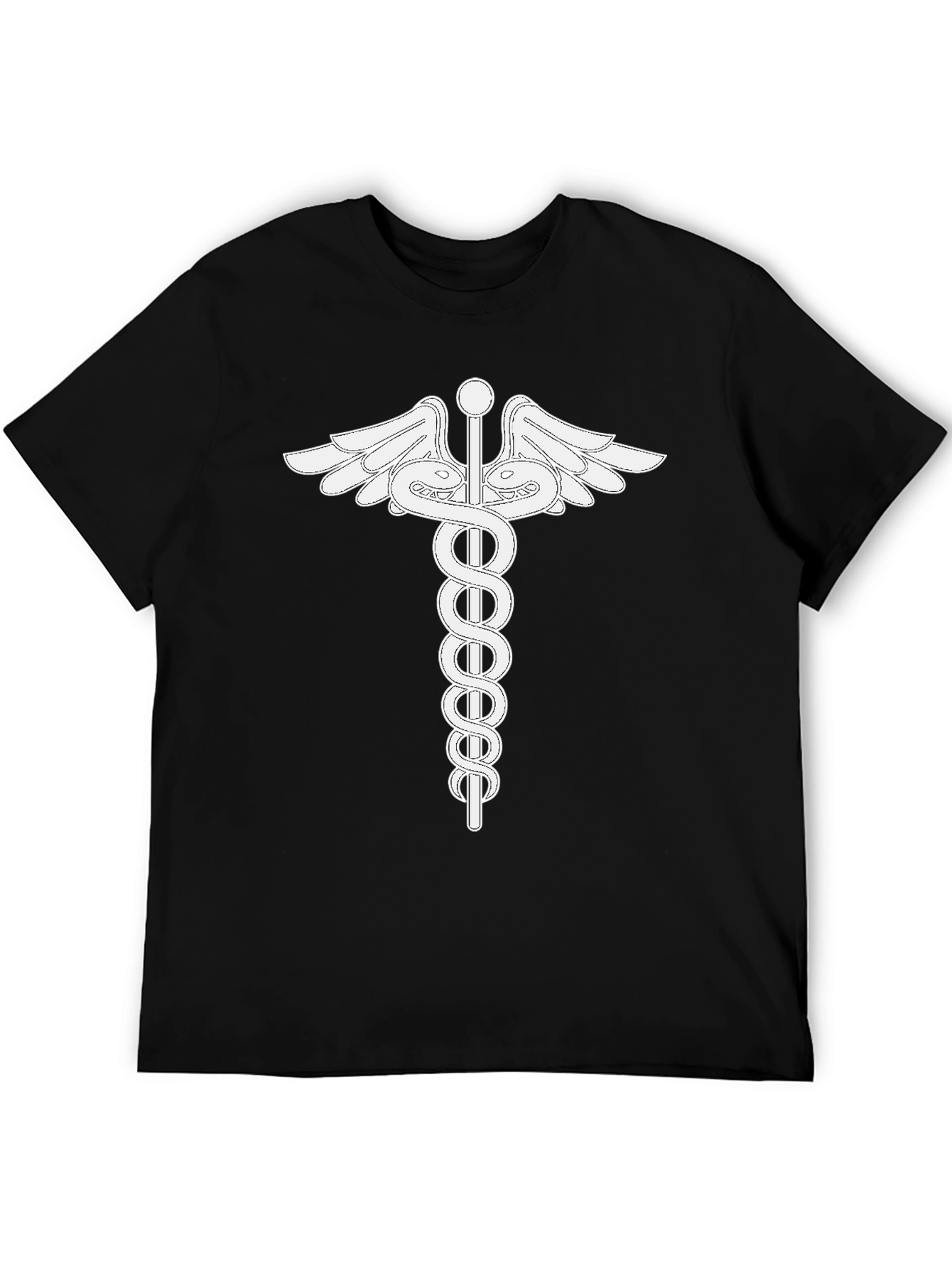 Caduceus Symbol Black T-Shirt