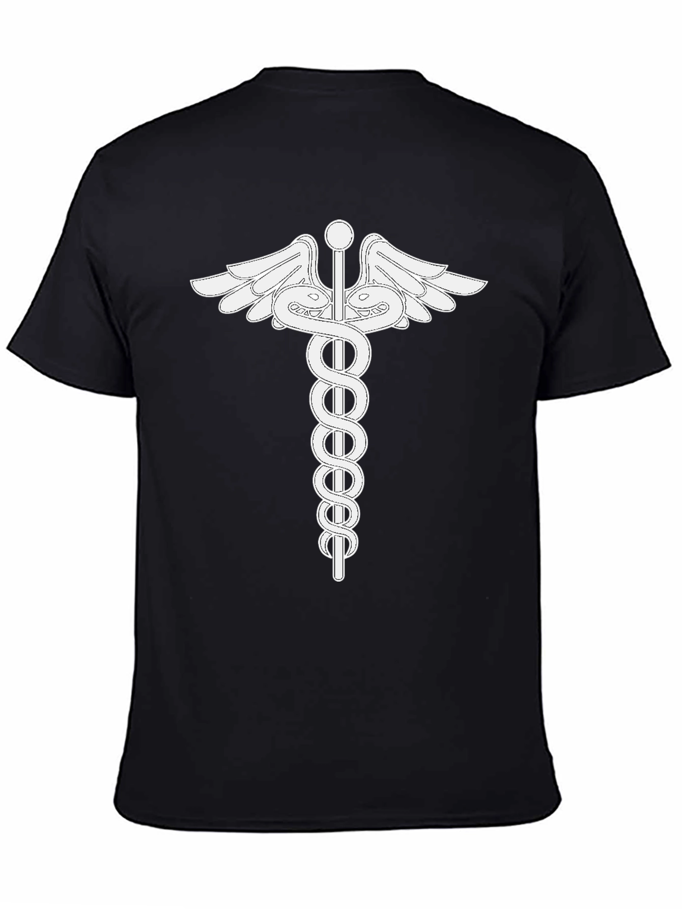 Caduceus Symbol Black T-Shirt