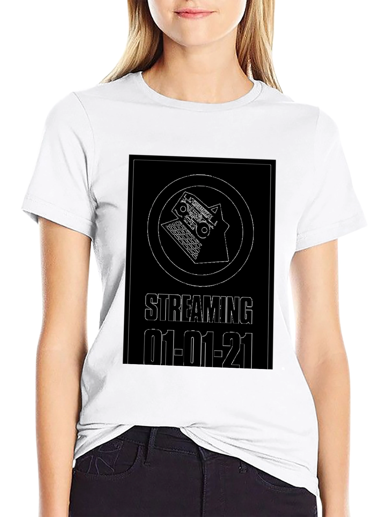 Streaming 01-01-21 Black T-Shirt